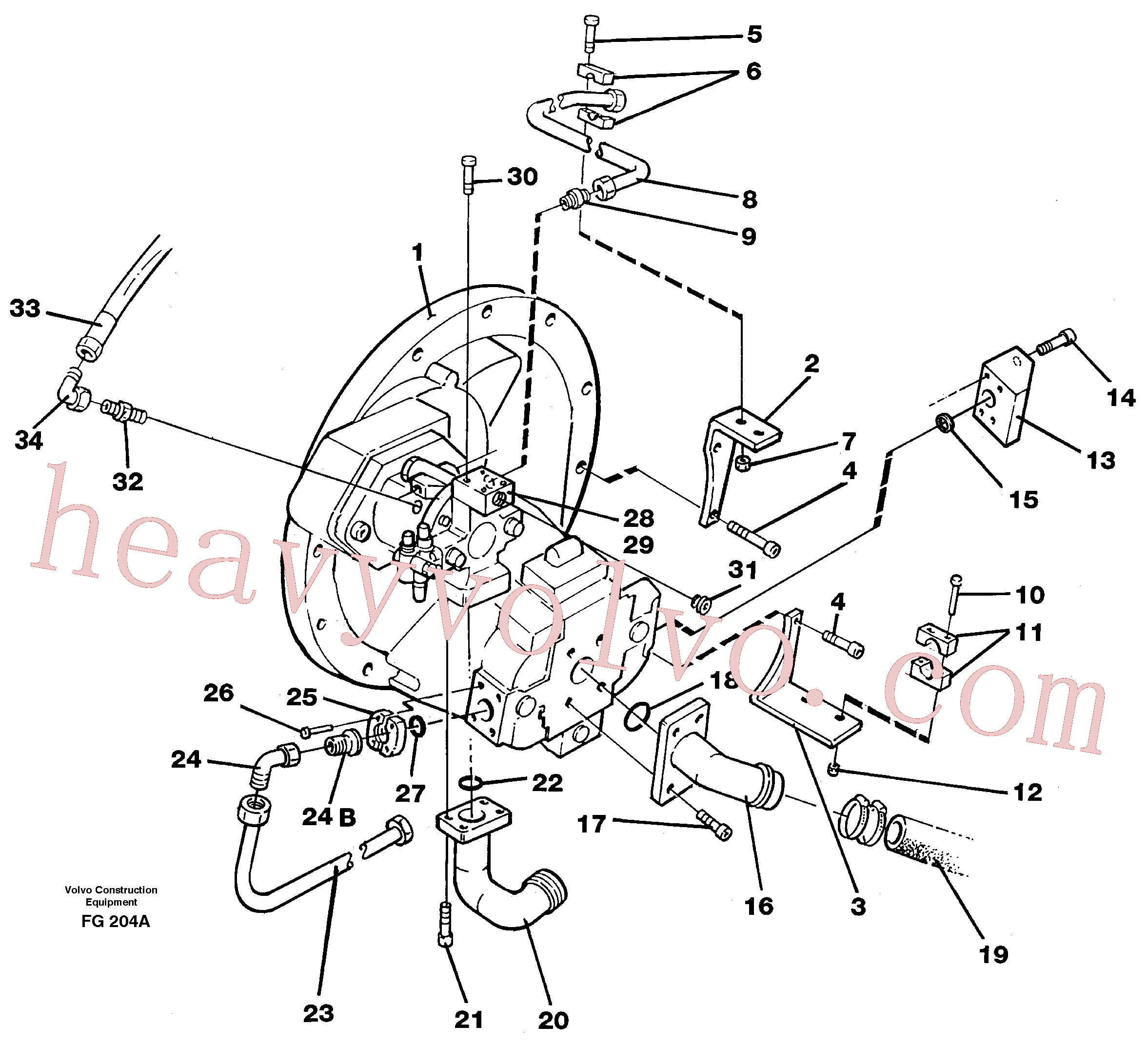 VOE14267688 for Volvo Pump installation(FG204A assembly)