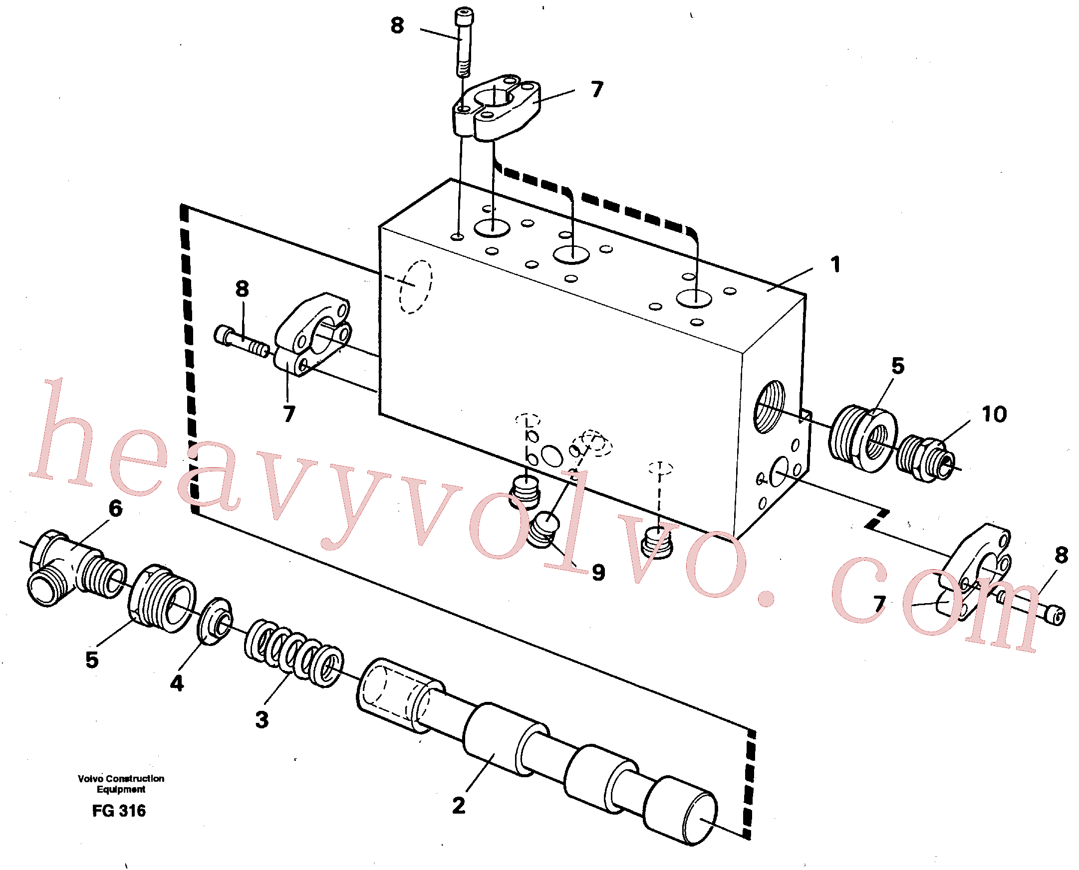 VOE14014660 for Volvo Operating valve(FG316 assembly)