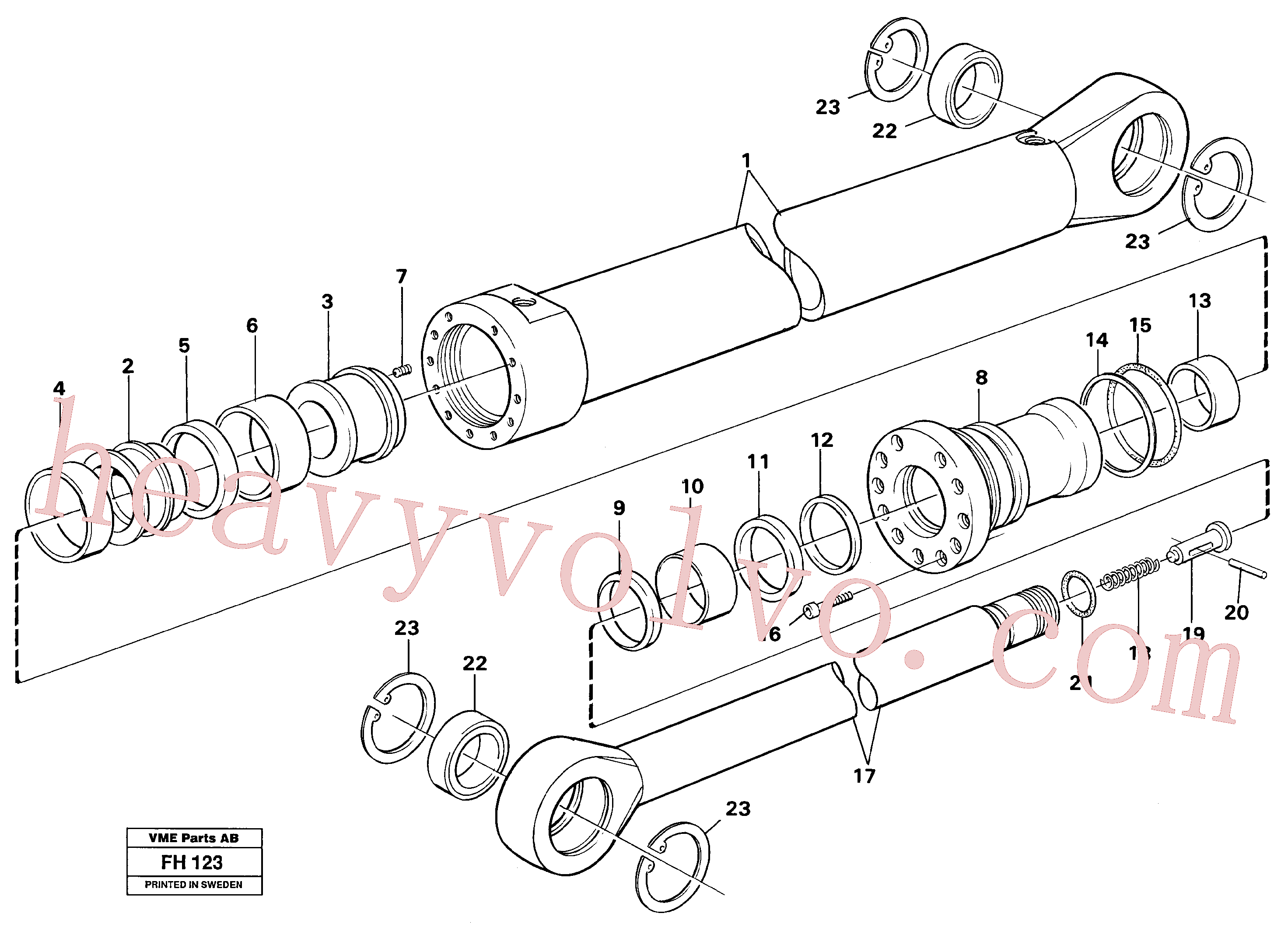 VOE14237771 for Volvo Bucket cylinder(FH123 assembly)