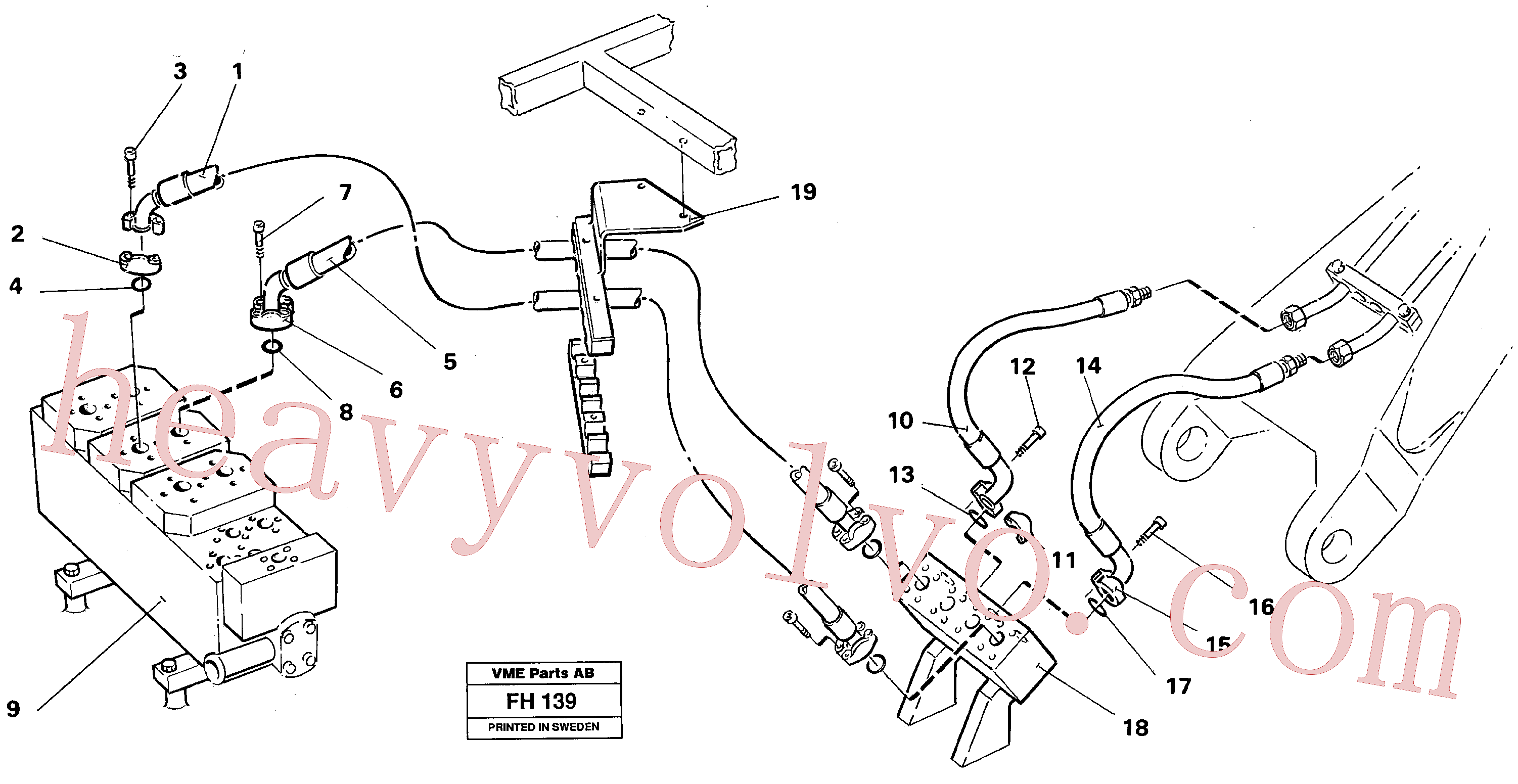 VOE14233018 for Volvo Hydraulic system, bucket(FH139 assembly)