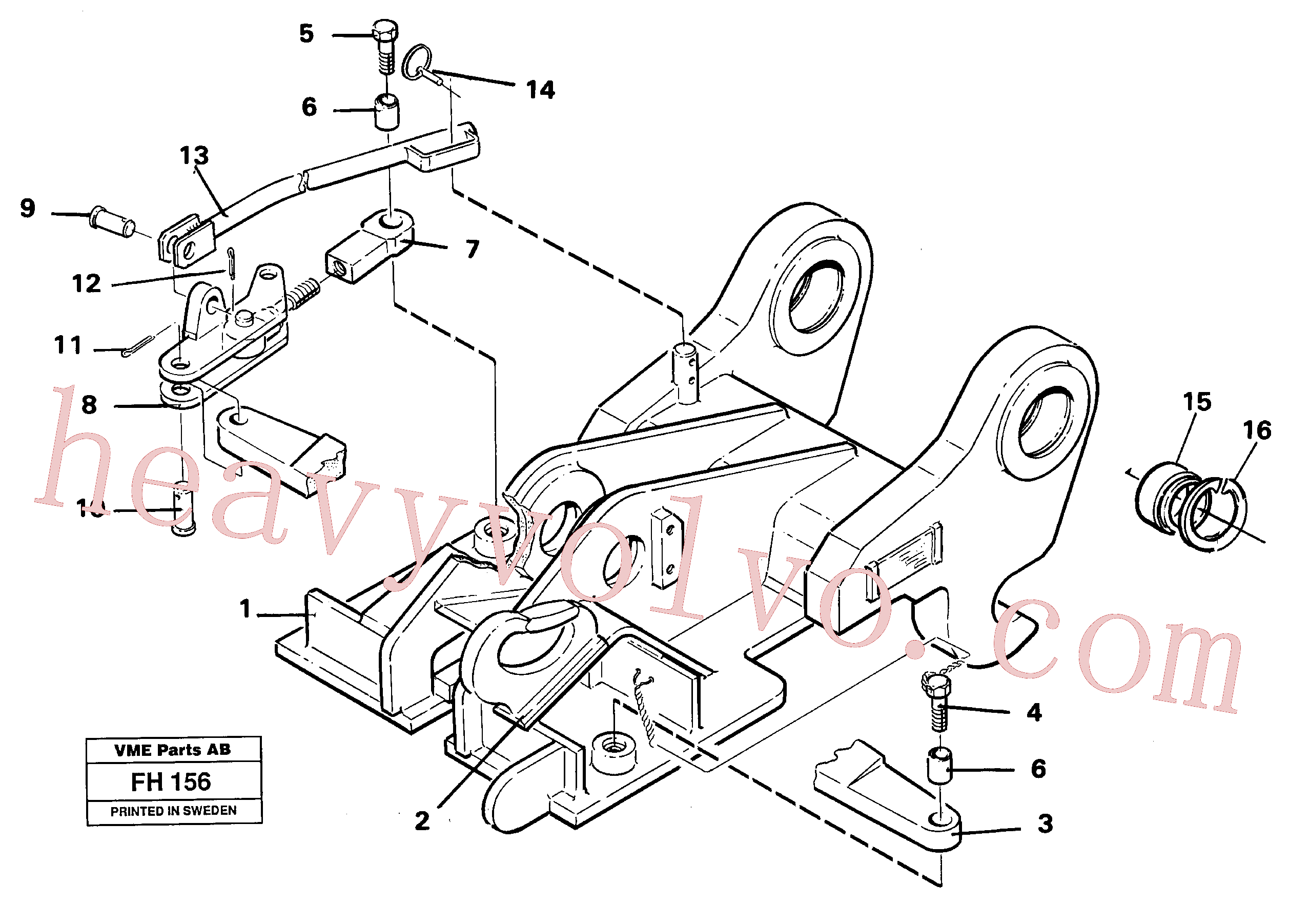 VOE14015220 for Volvo Quickfit, mechanical(FH156 assembly)