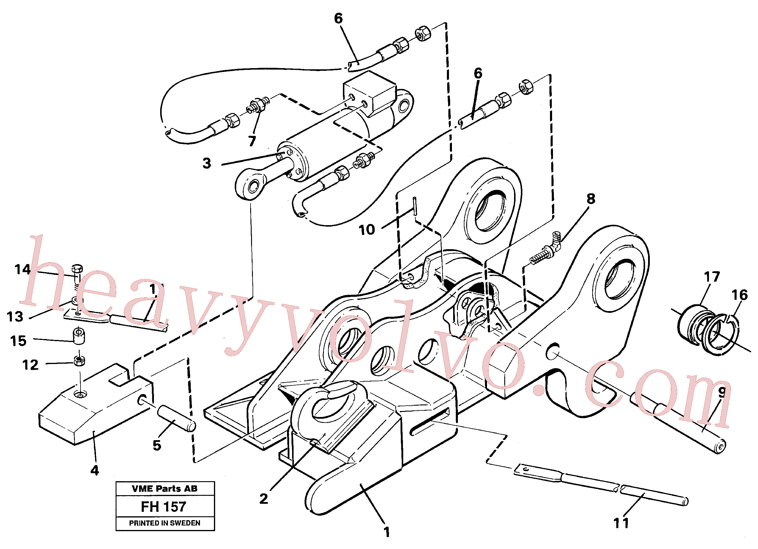 VOE14242922 for Volvo Quickfit, hydraulic(FH157 assembly)