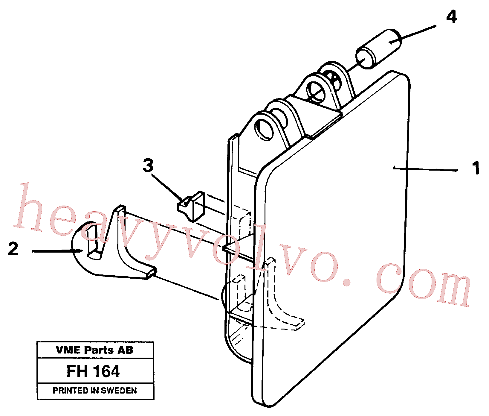 VOE14092852 for Volvo Hammer plate(FH164 assembly)