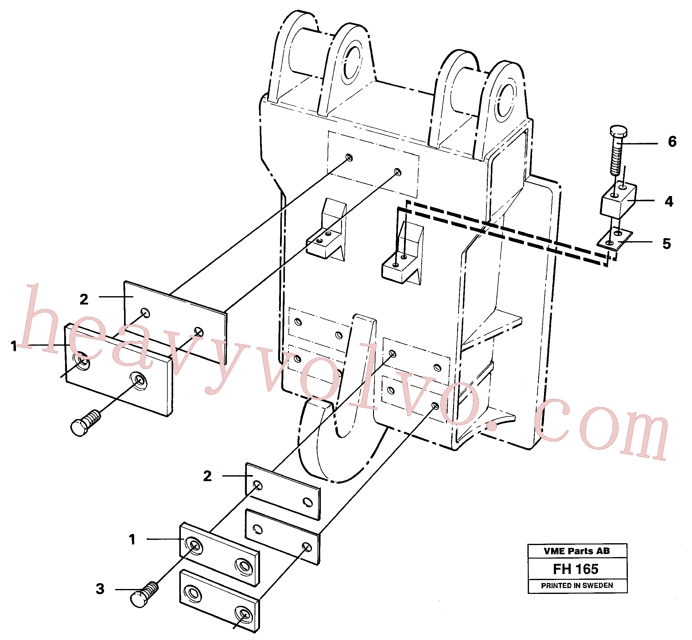 SA1171-75040 for Volvo Mounting kit(FH165 assembly)