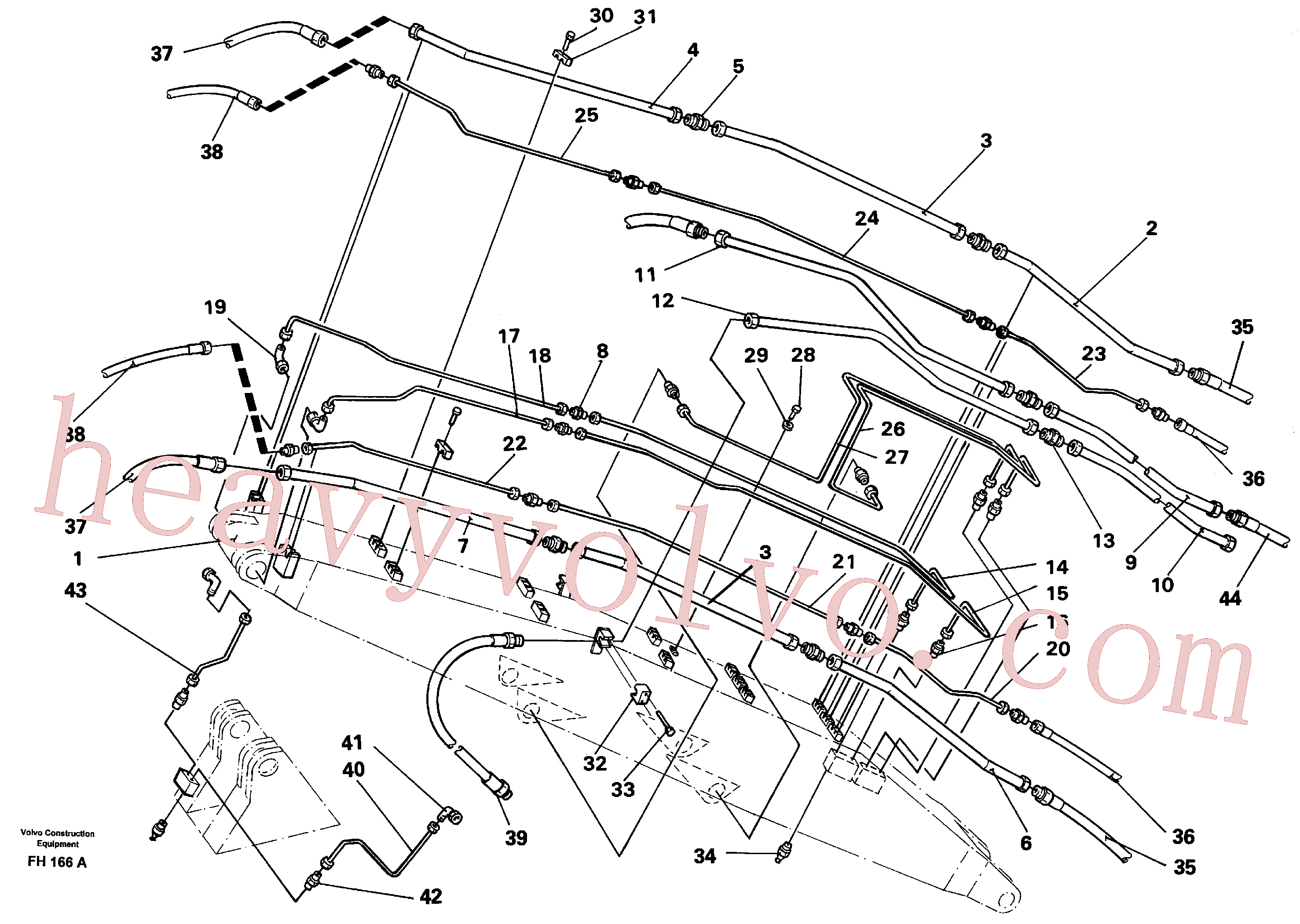 VOE14243724 for Volvo Boom hydraulic, handling boom(FH166A assembly)