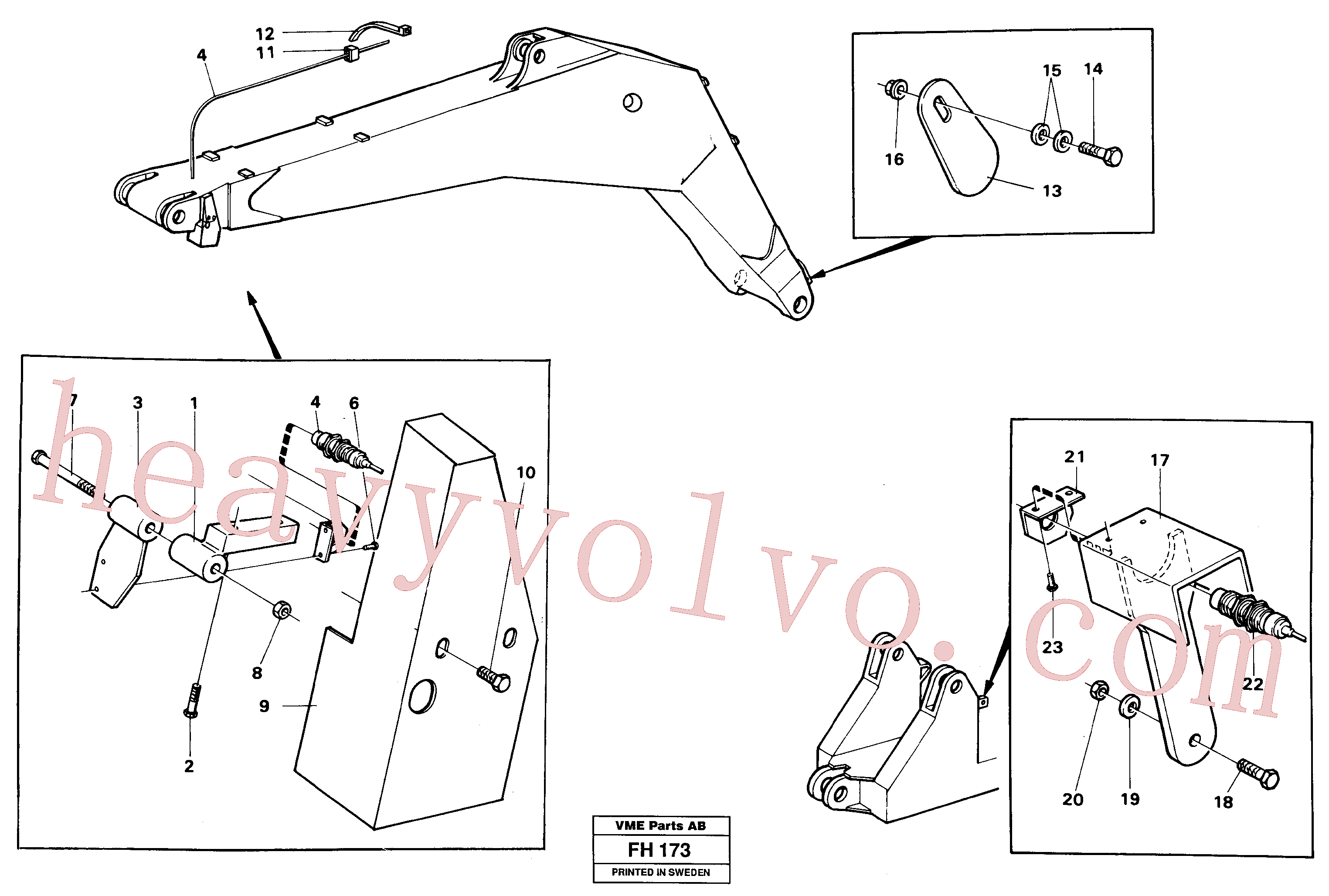 VOE14243096 for Volvo Electric insatallation onbackhoe equipment(FH173 assembly)