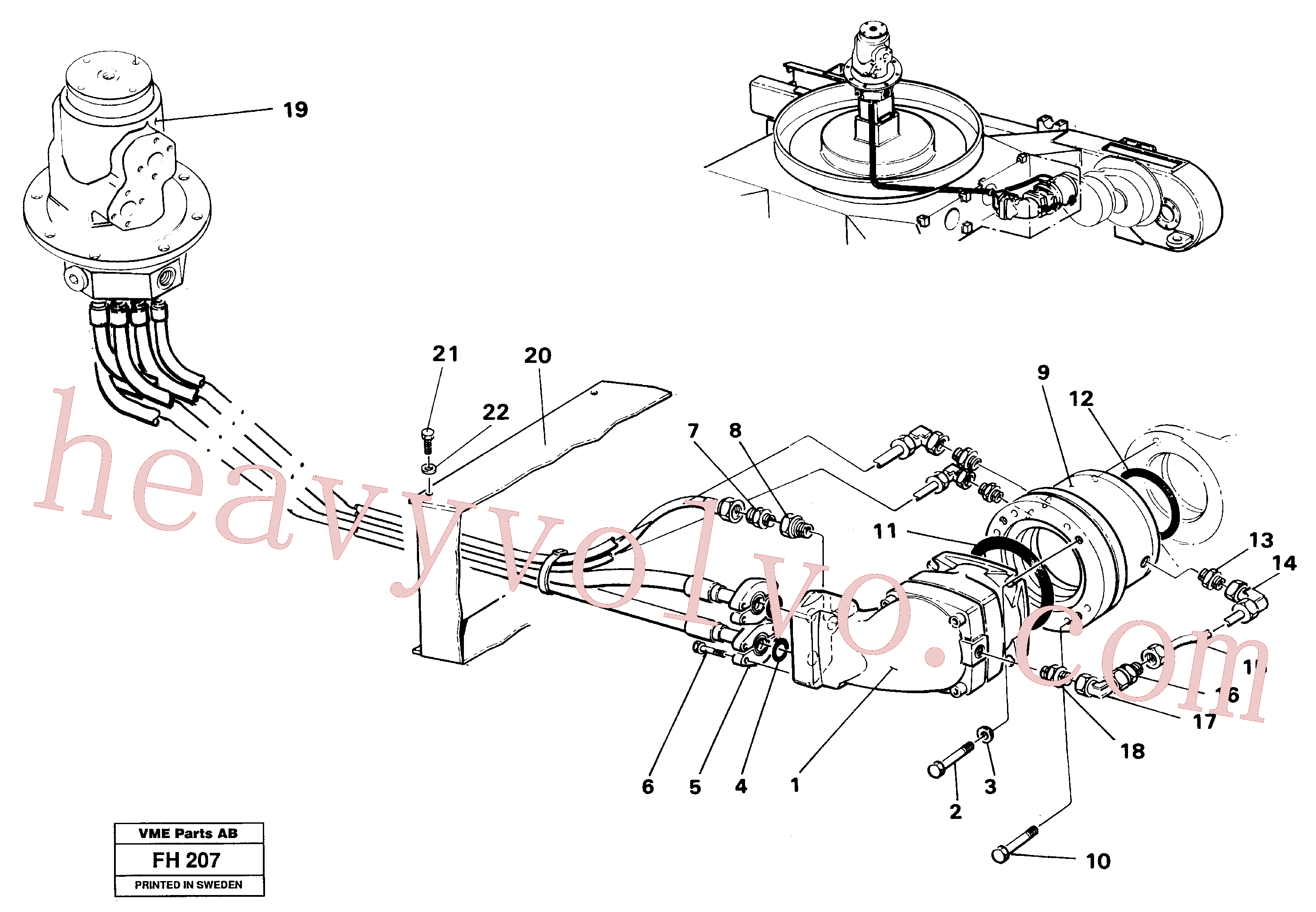 VOE13962906 for Volvo Hydraulic system, transport motor(FH207 assembly)