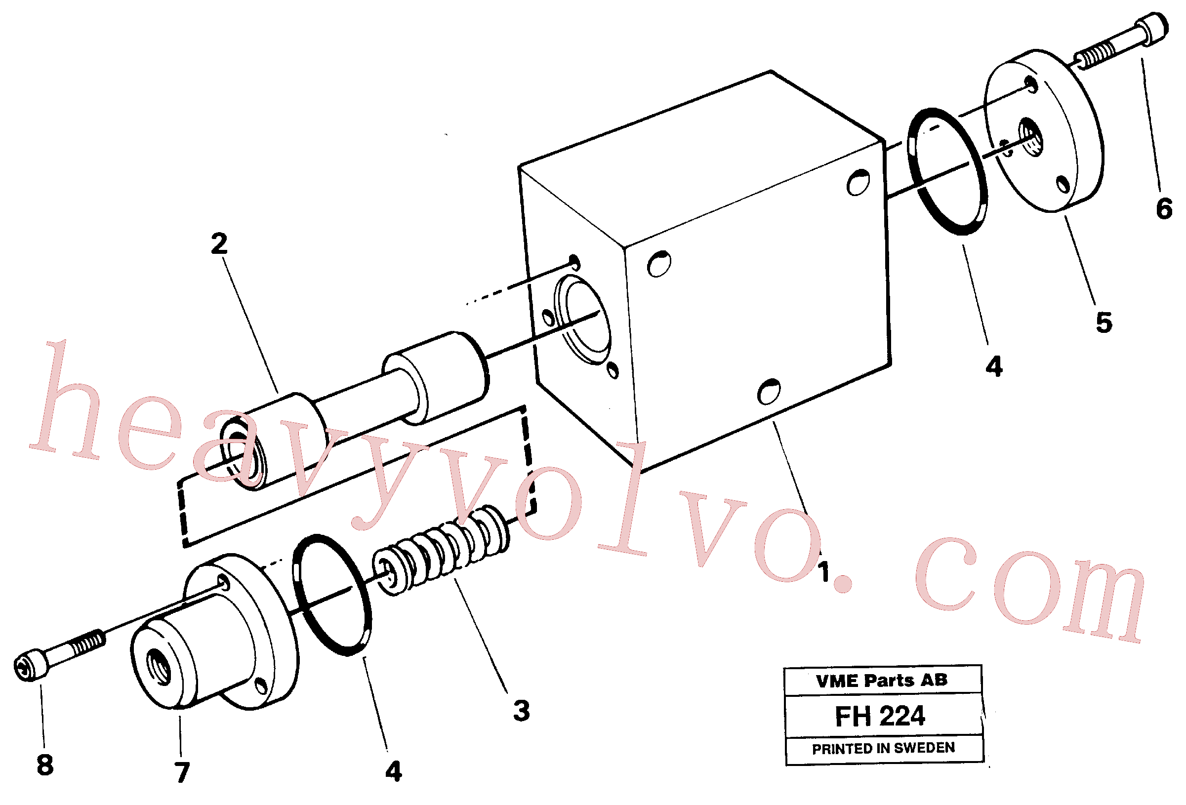 VOE14233630 for Volvo Valve,crawlerbrake(FH224 assembly)