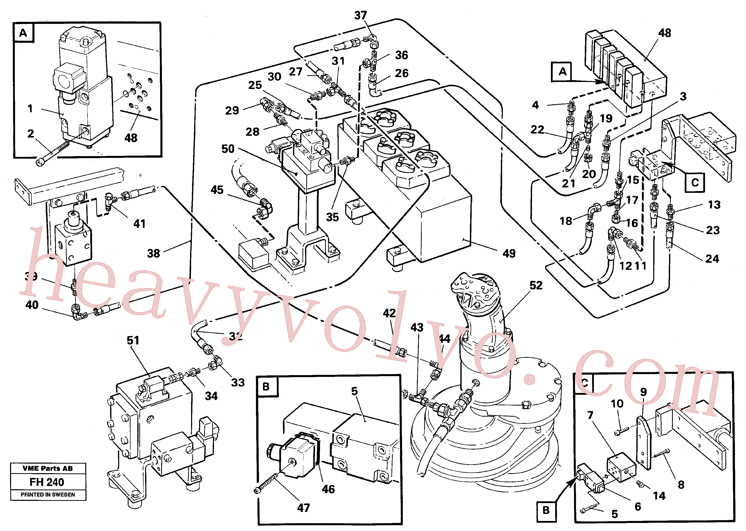 VOE14261460 for Volvo Hammer/shears, base maskin(FH240 assembly)