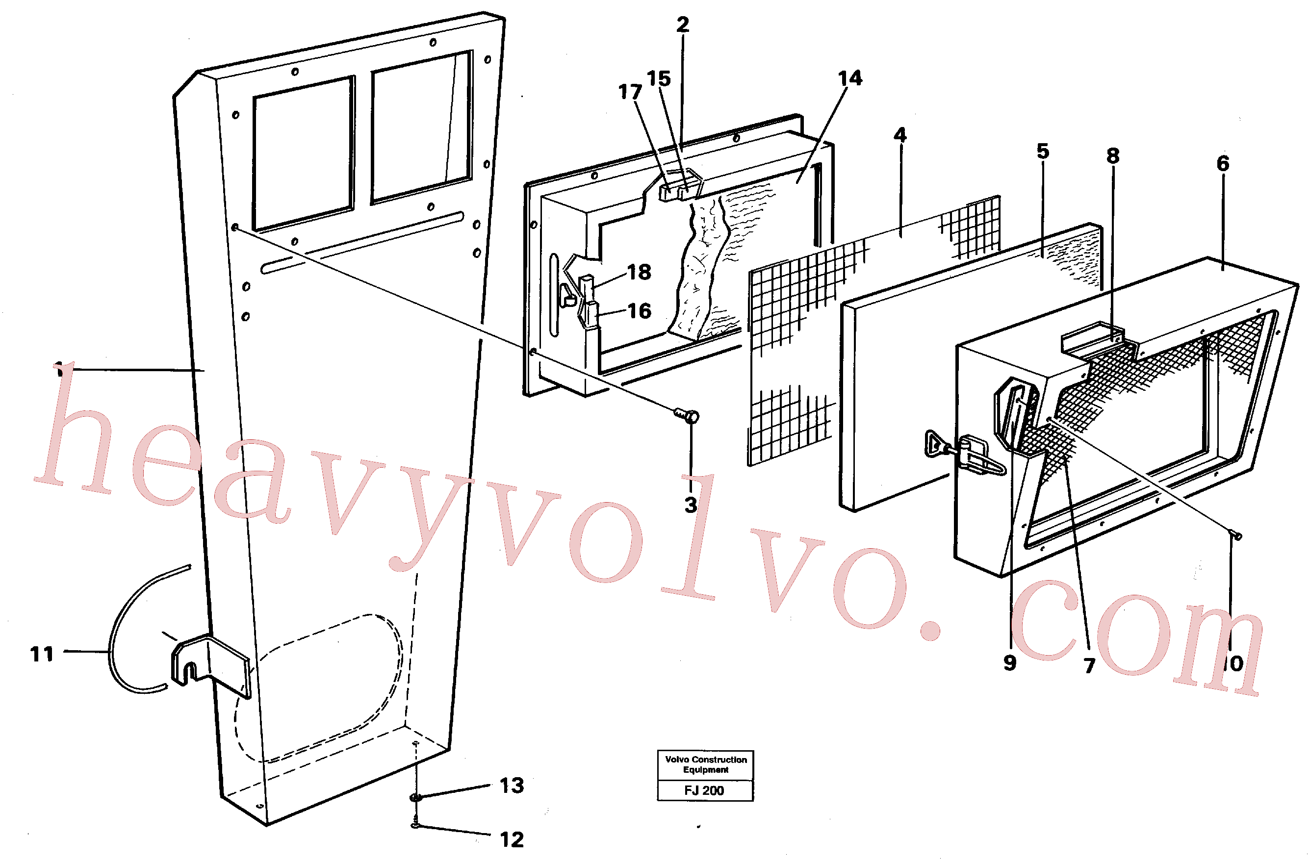 VOE14213944 for Volvo Air inlet(FJ200 assembly)