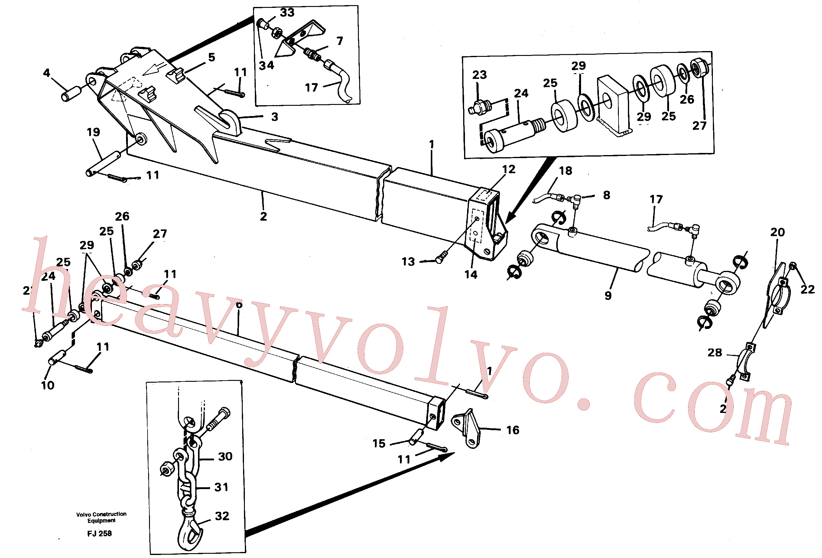 VOE14026330 for Volvo Jib(FJ258 assembly)