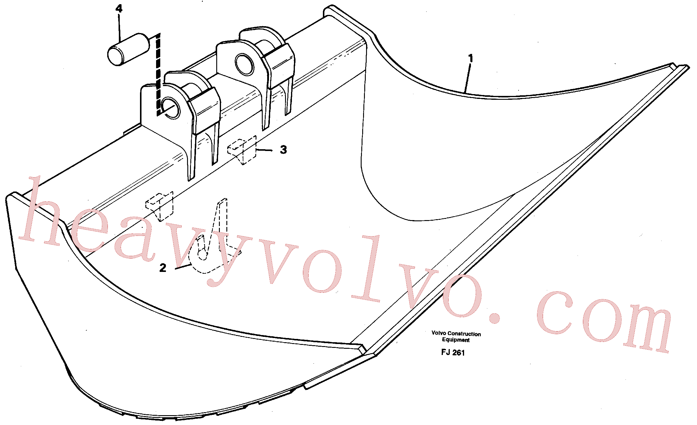 VOE14249108 for Volvo Fixed slope buckets(FJ261 assembly)