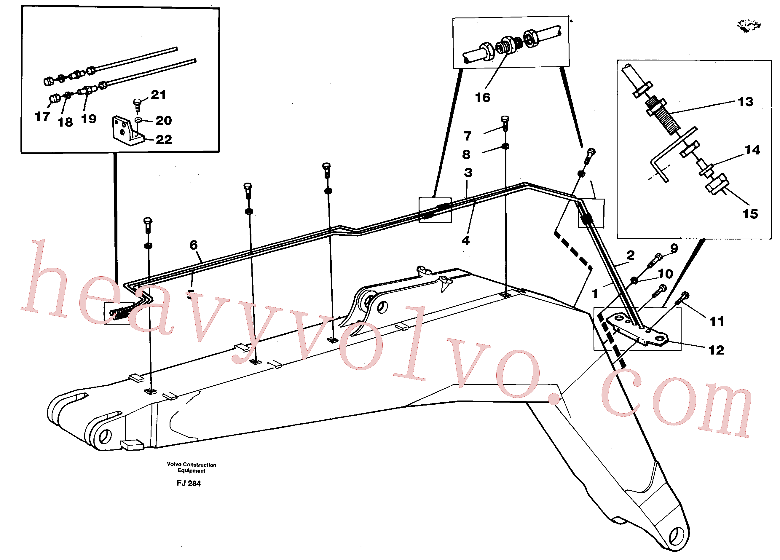 VOE14255552 for Volvo Hydr. quick fit equipm. on mono boom(FJ284 assembly)