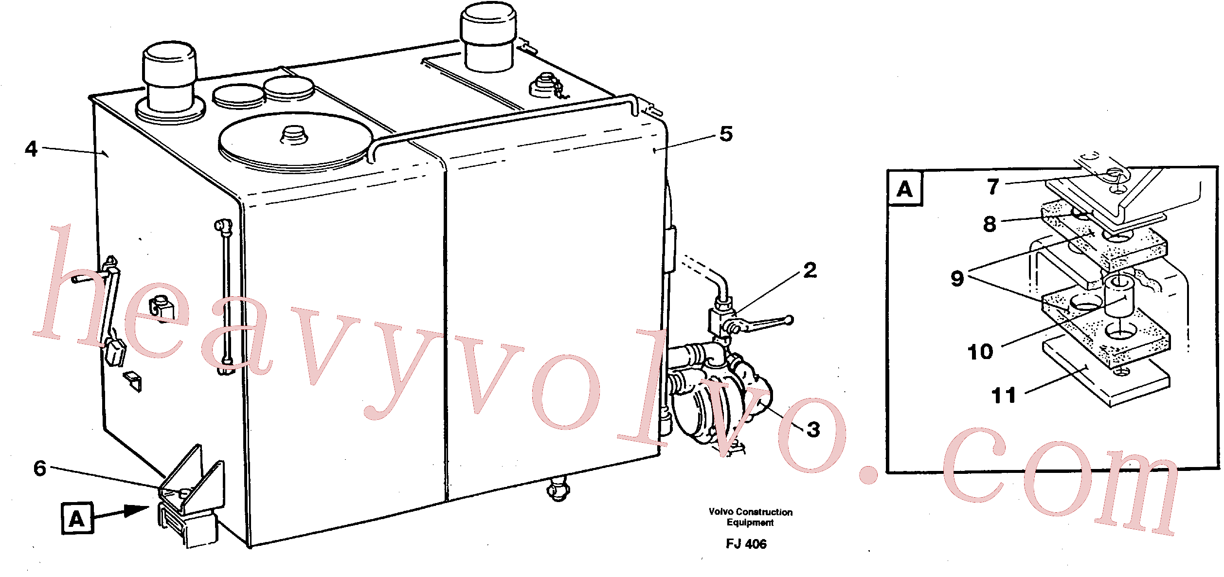 VOE14234131 for Volvo Hydraulik oiltank with tank pumps(FJ406 assembly)