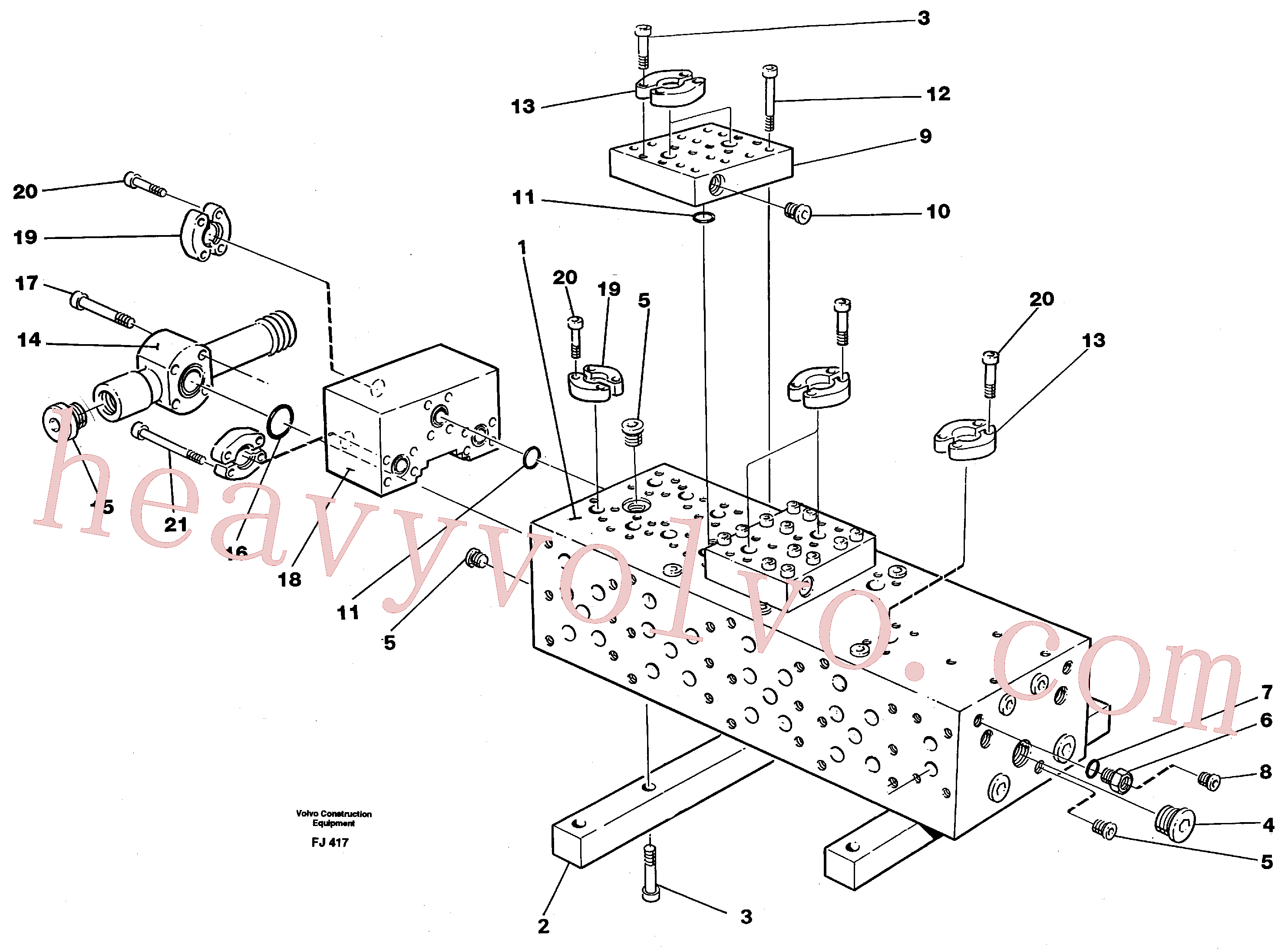 VOE14262093 for Volvo Main valve block(FJ417 assembly)