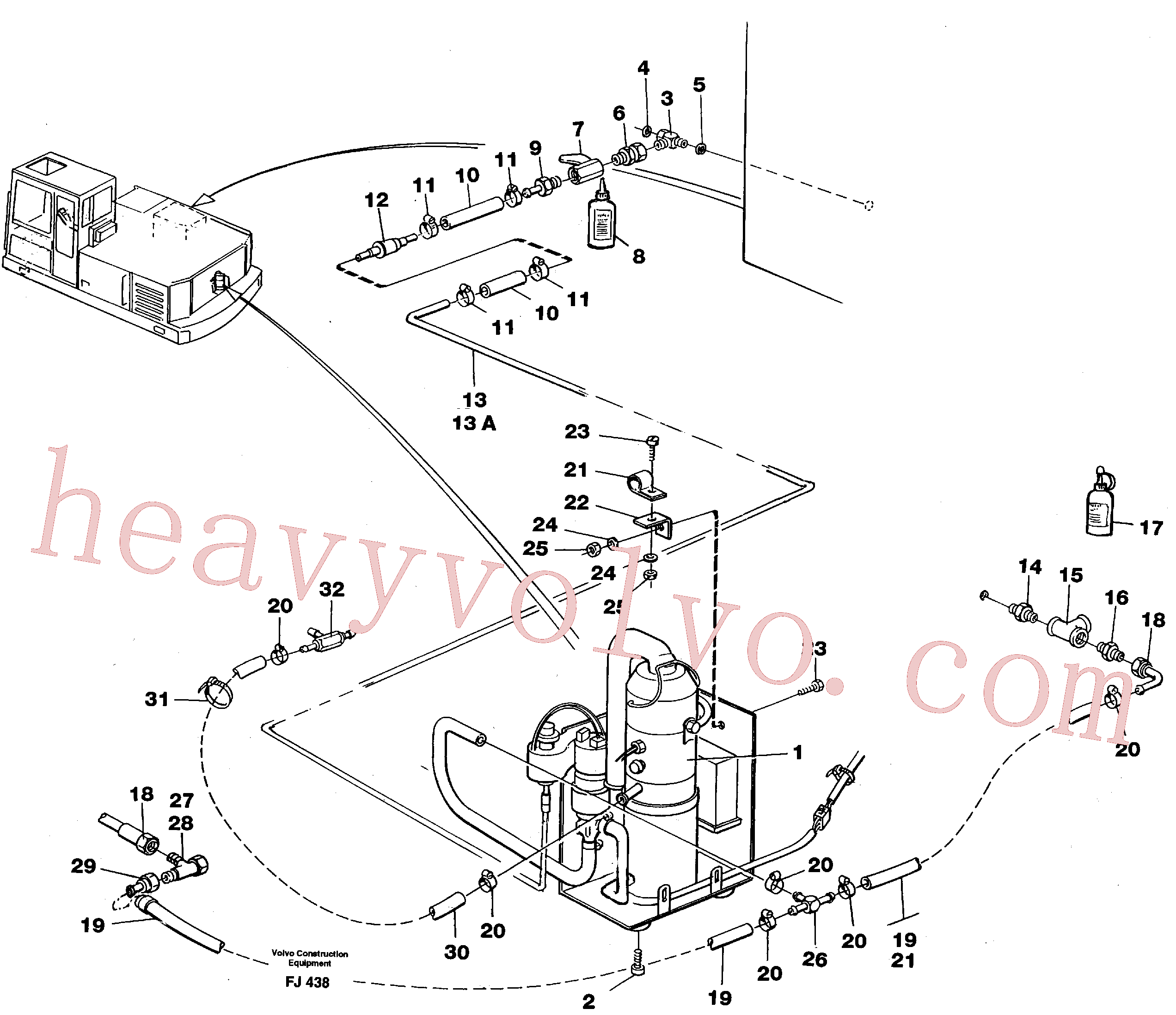 VOE14213332 for Volvo Heater, diesel(FJ438 assembly)