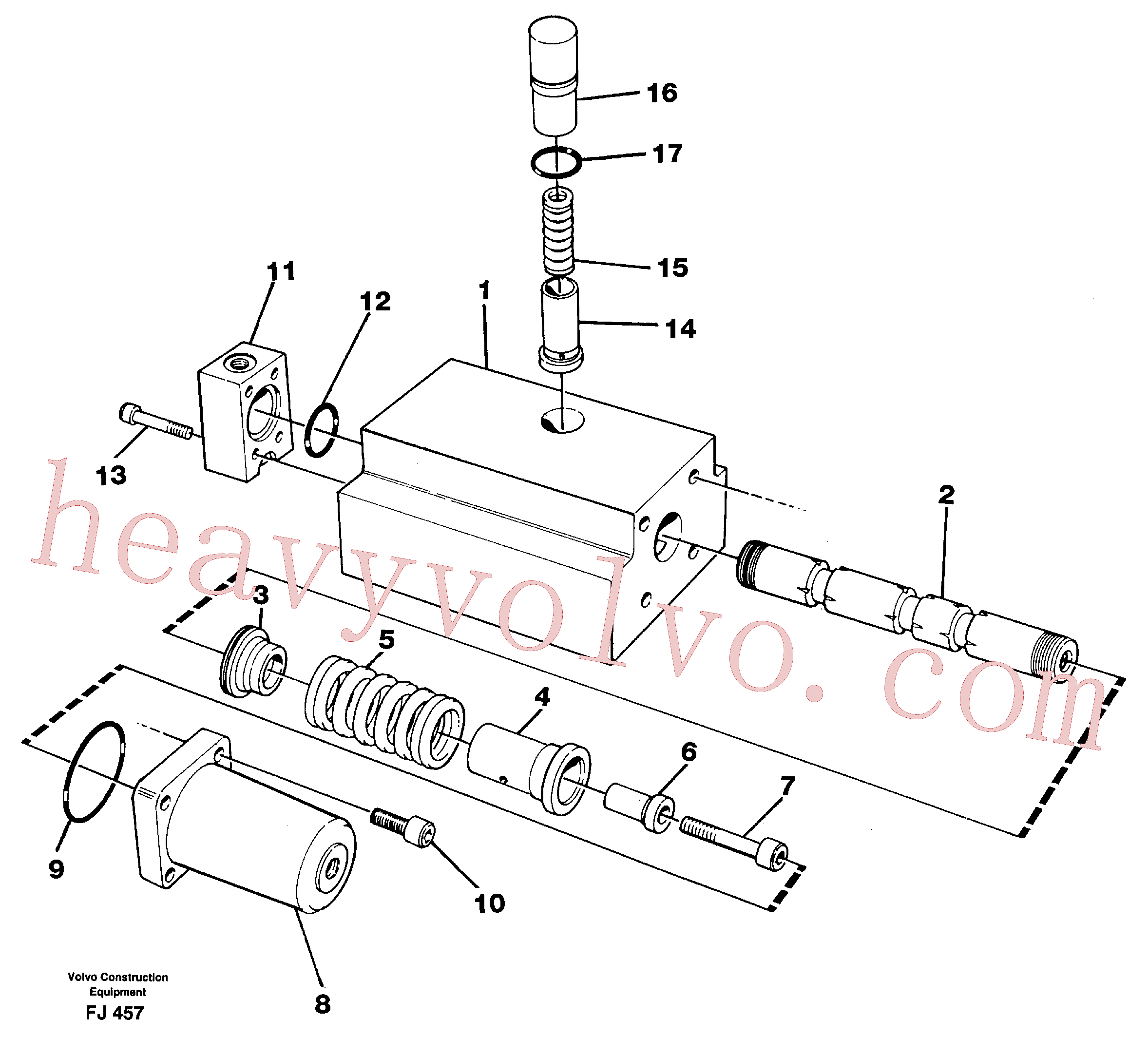 VOE14211431 for Volvo Four-way valve(FJ457 assembly)