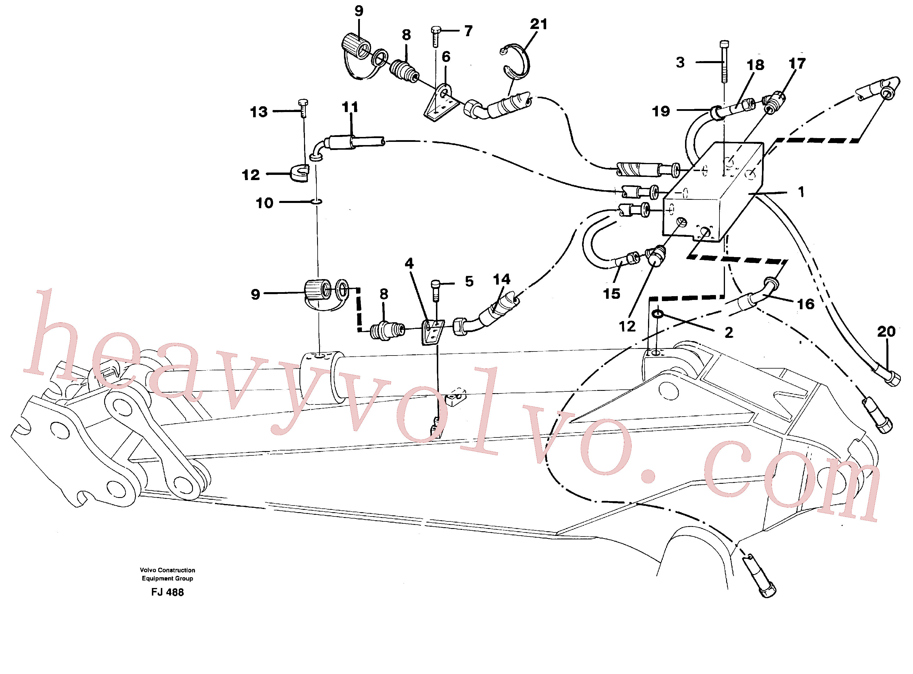 VOE14259454 for Volvo Grab equipm./dipper 2.0/ 2.4/2.8m/switch valve(FJ488 assembly)