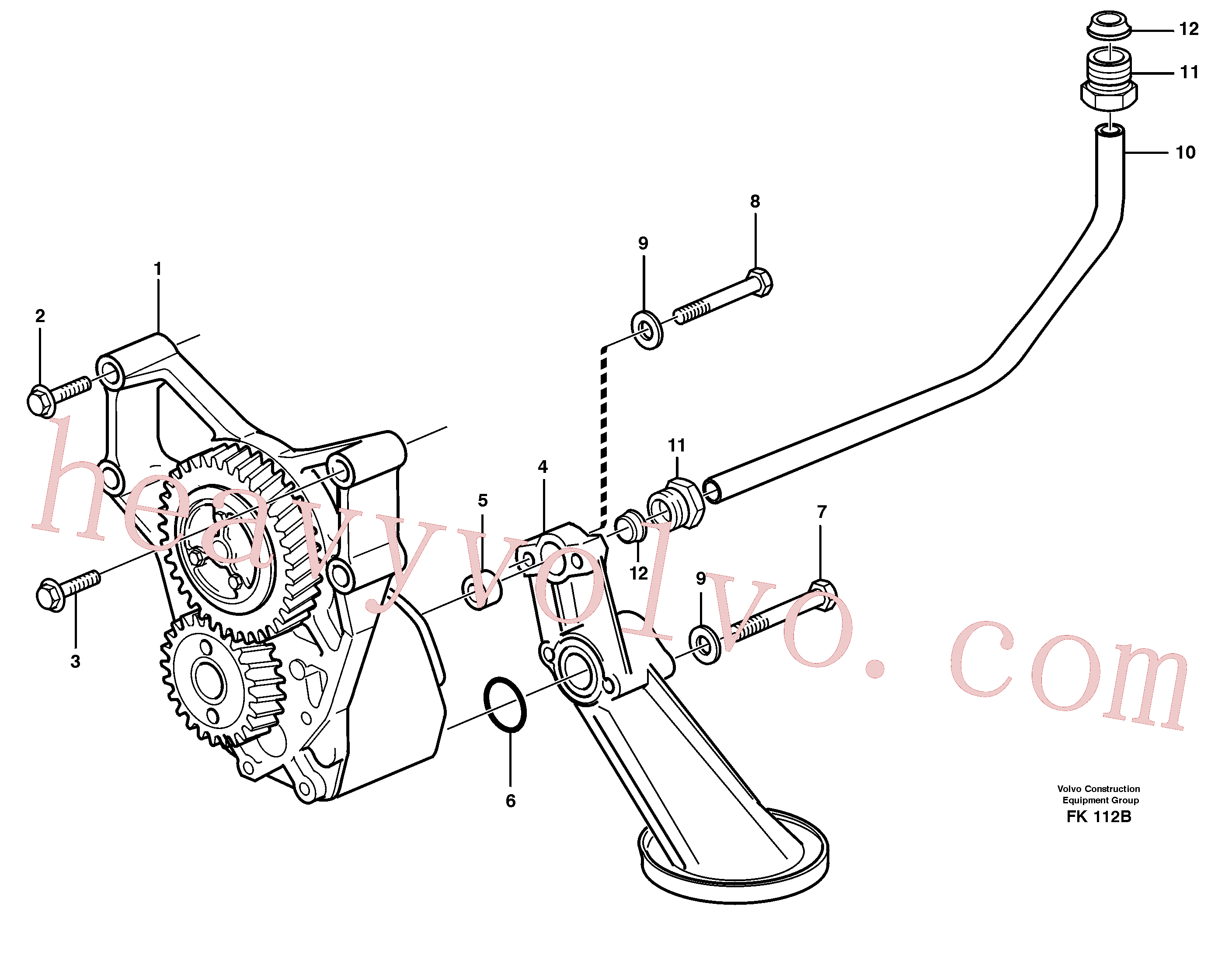 VOE11306618 for Volvo Lubricating oil system(FK112B assembly)