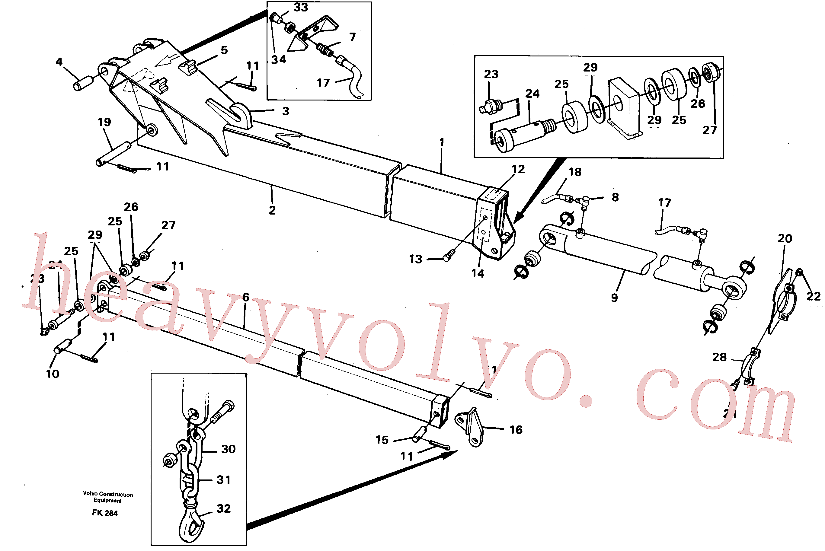 VOE14230061 for Volvo Jib(FK284 assembly)