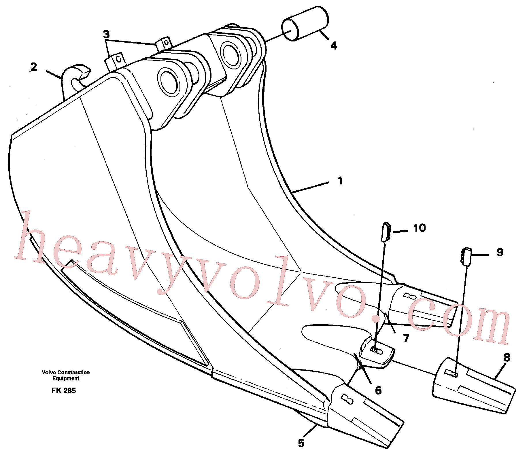 VOE14230660 for Volvo Cable bucket(FK285 assembly)