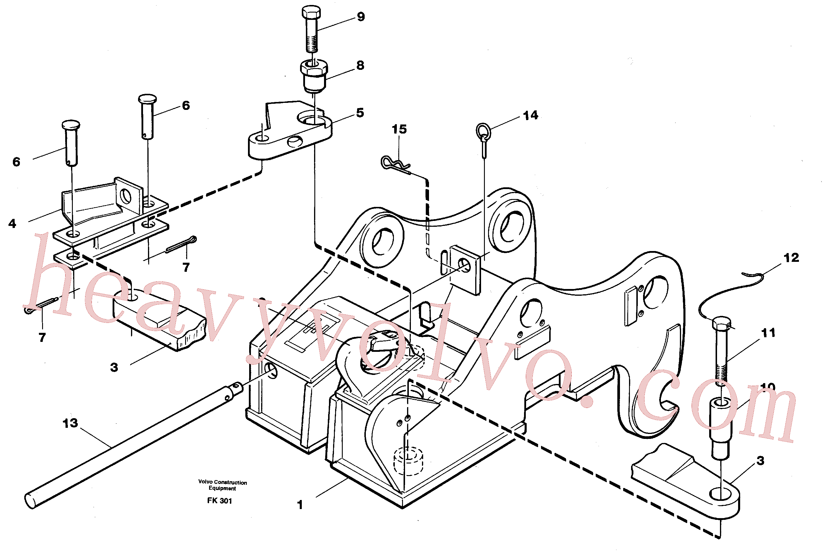 VOE14015220 for Volvo Quickfit, mechanical(FK301 assembly)