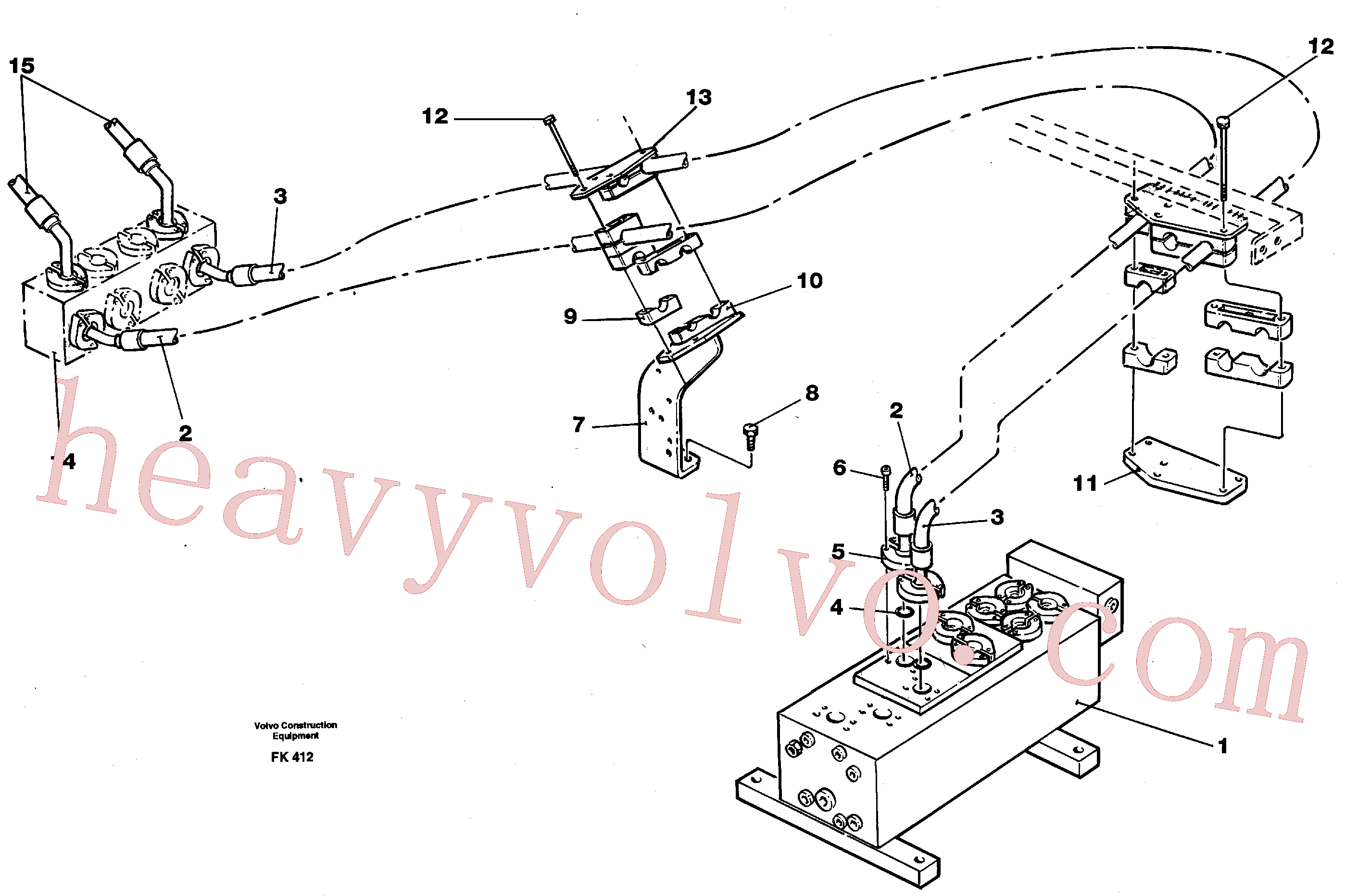 VOE14055011 for Volvo Hydraulic system, bucket(FK412 assembly)