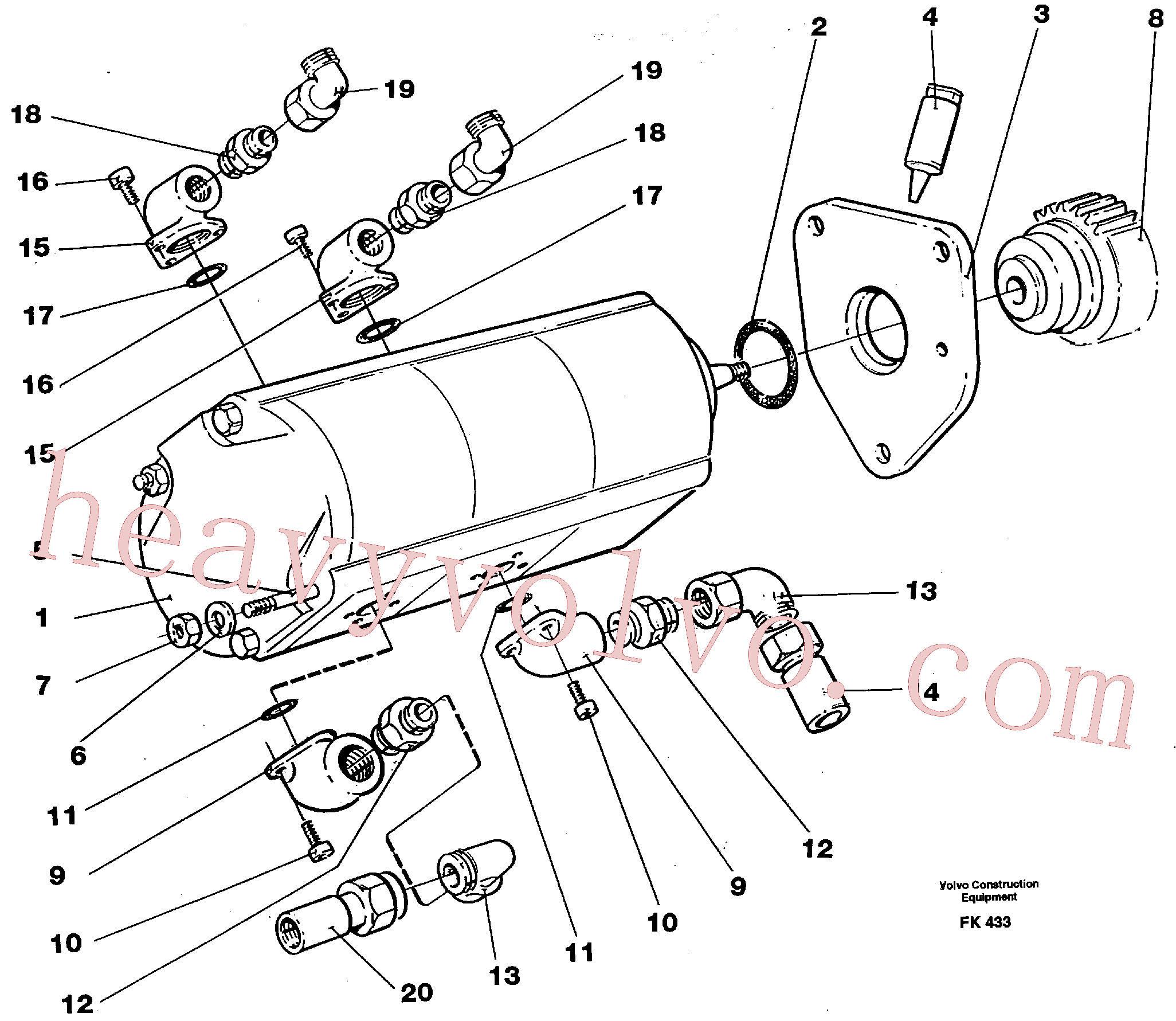 VOE14046699 for Volvo Servo pump(FK433 assembly)