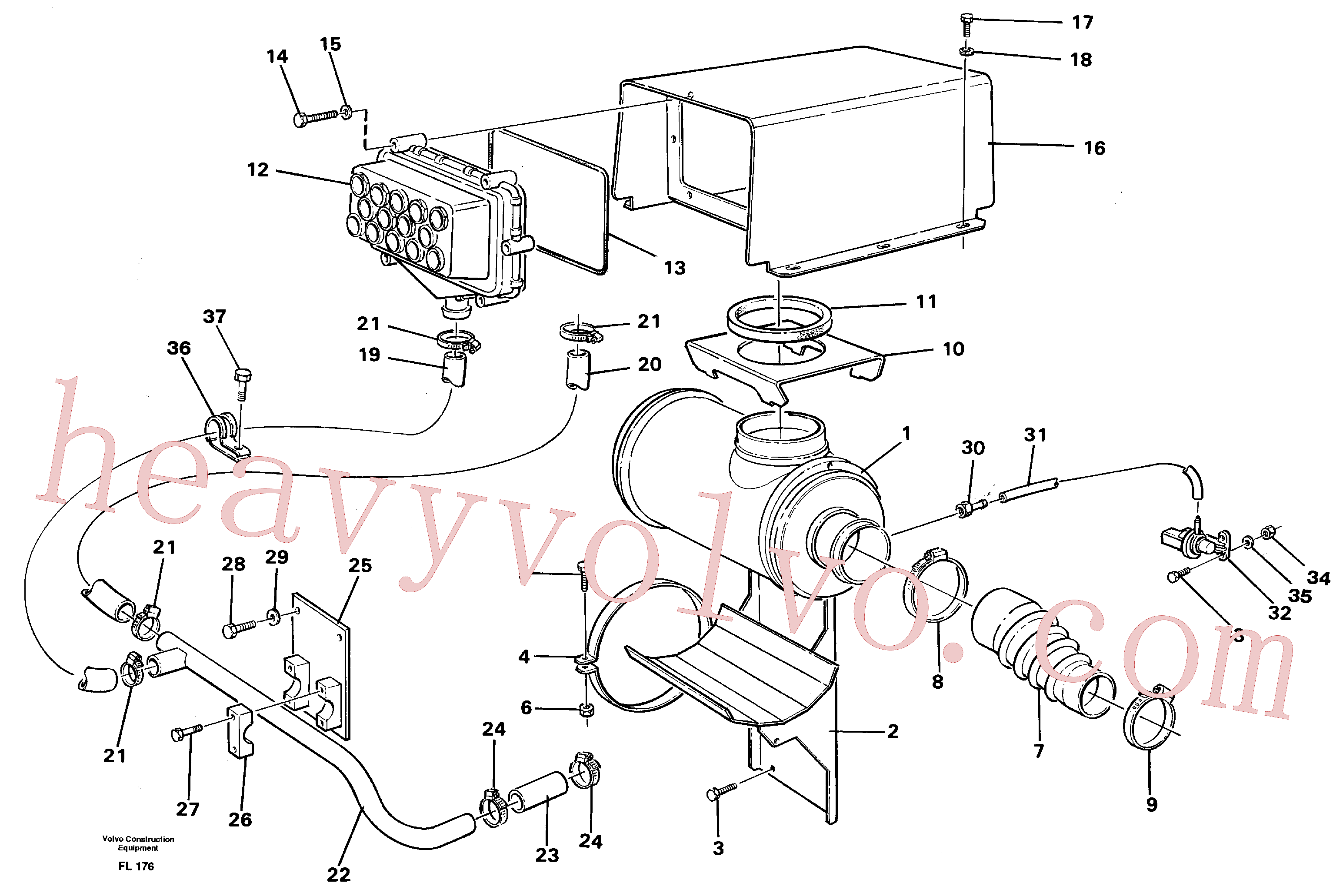 VOE14249624 for Volvo Inlet system(FL176 assembly)