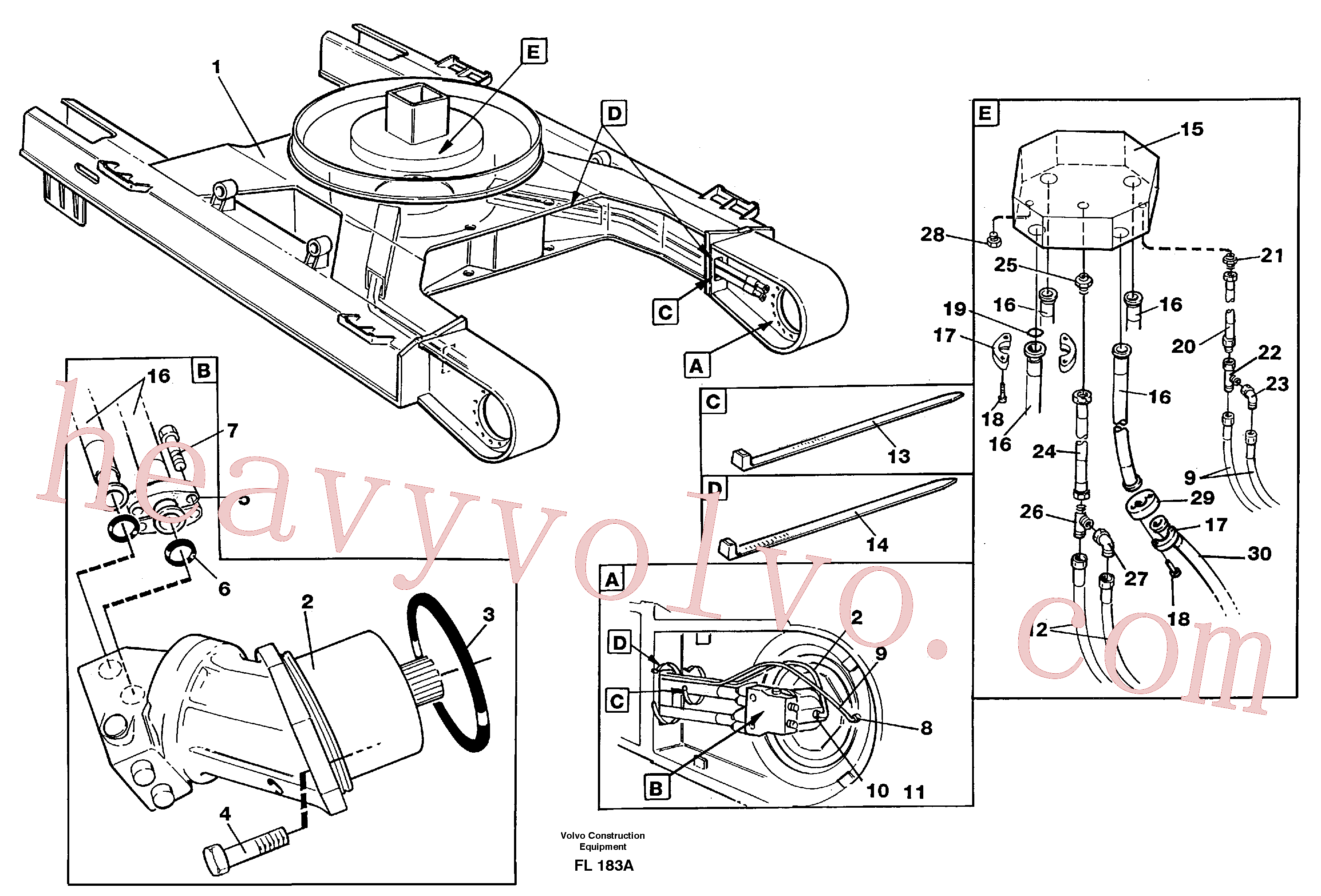 VOE13962906 for Volvo Travel motor hydraulics, undercarriage(FL183A assembly)