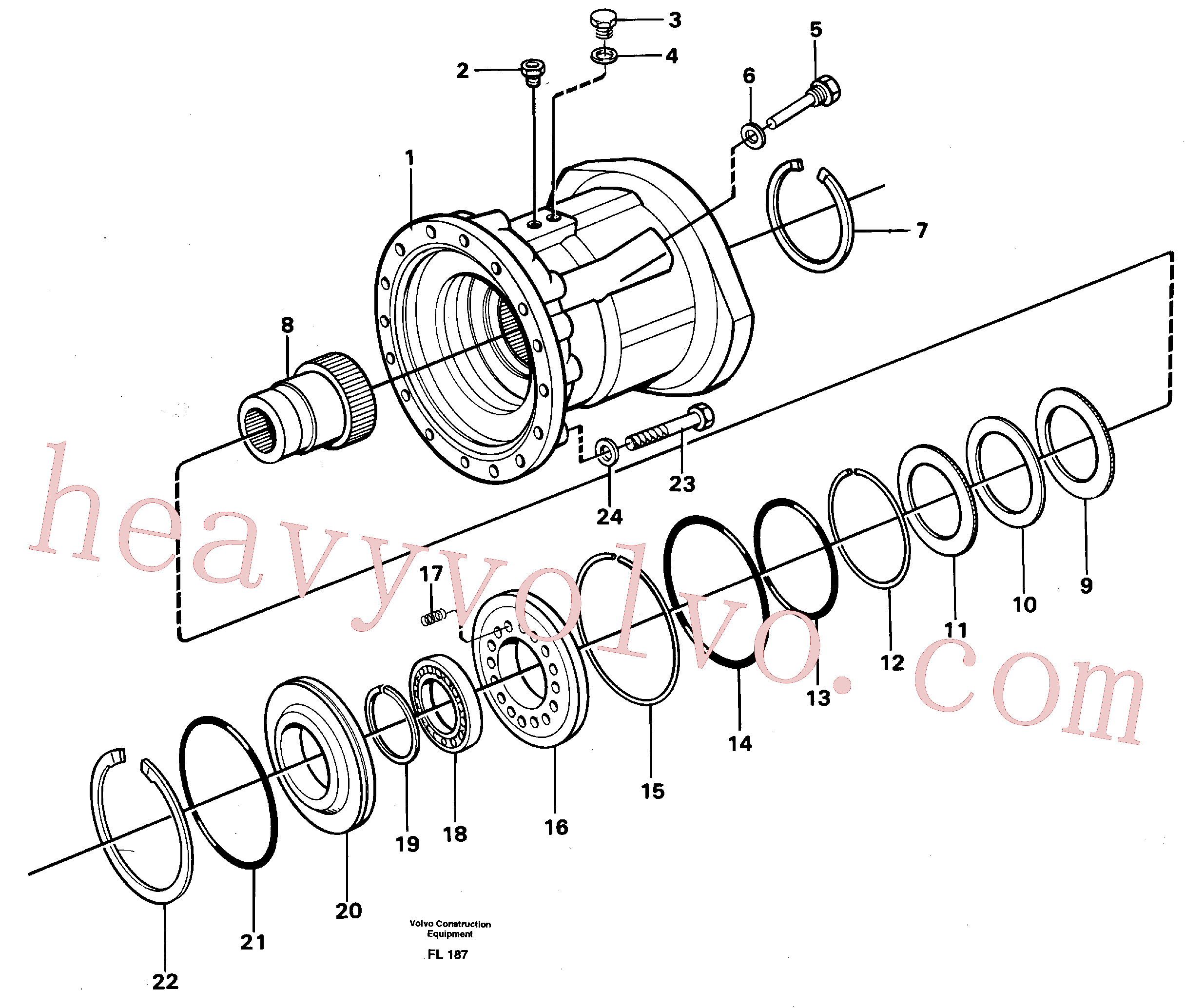 VOE11700003 for Volvo Multi-disc brake(FL187 assembly)