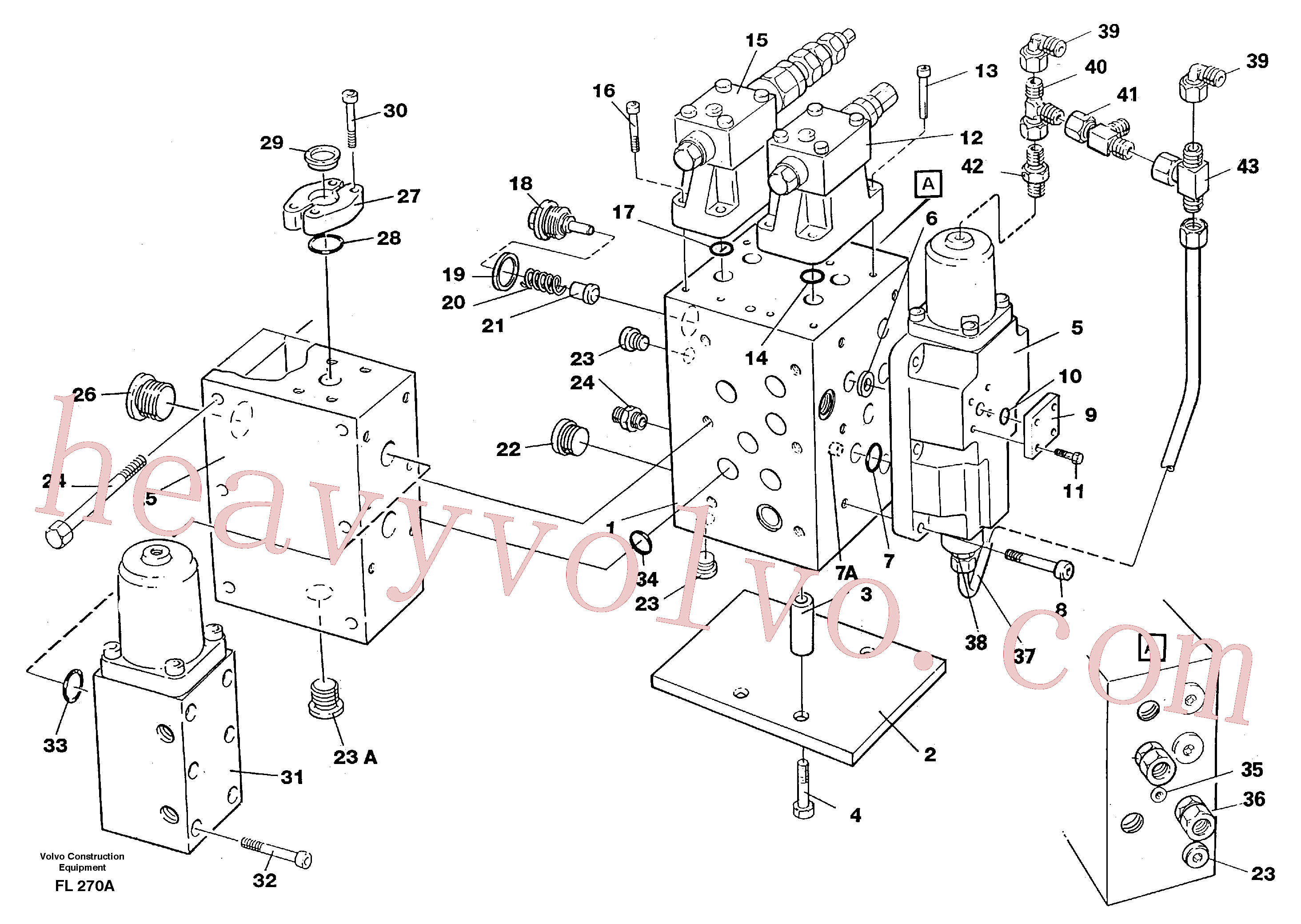 VOE14342165 for Volvo Slew valve assembly(FL270A assembly)