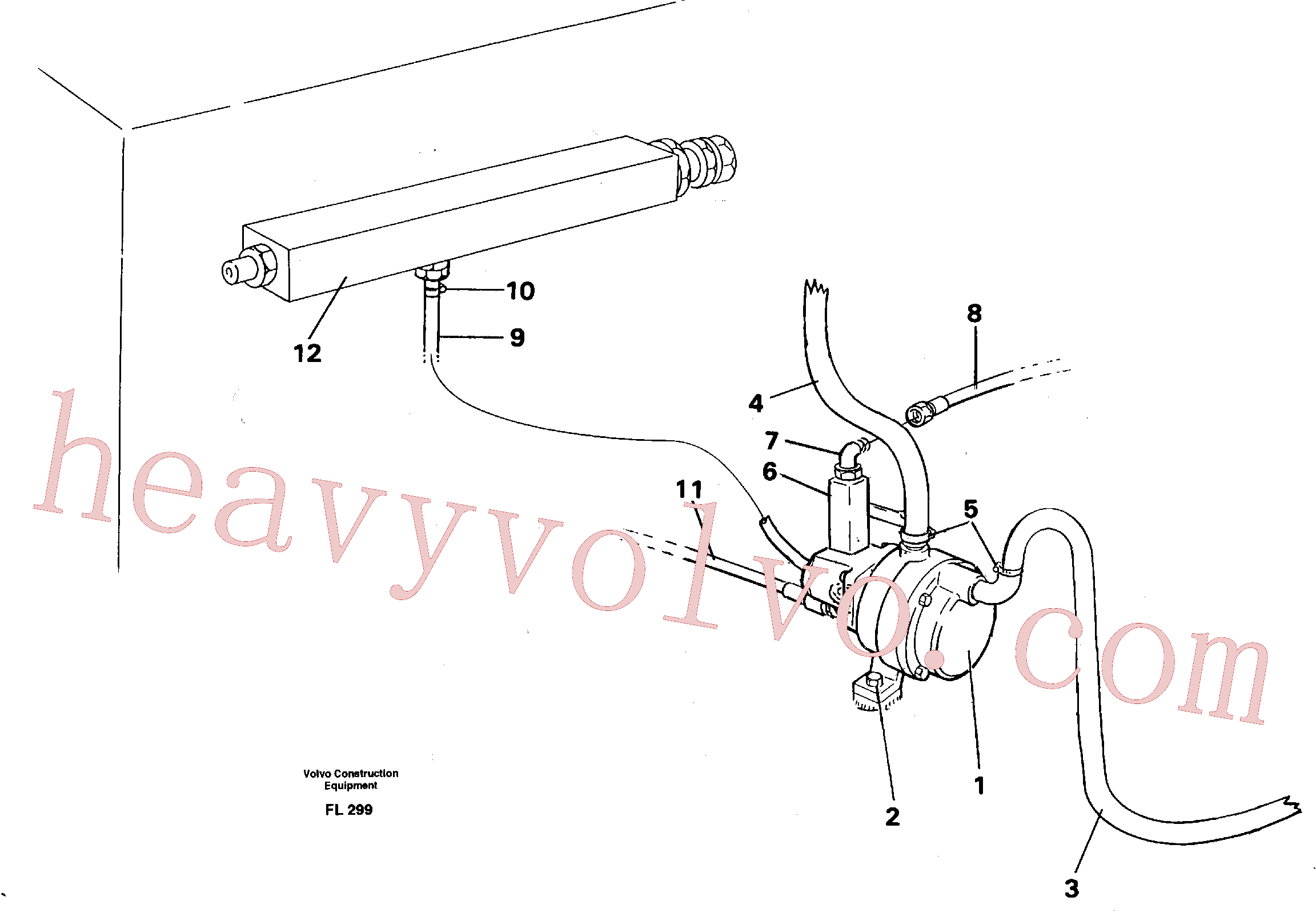 VOE14041890 for Volvo Fuel pump, hydraulic(FL299 assembly)