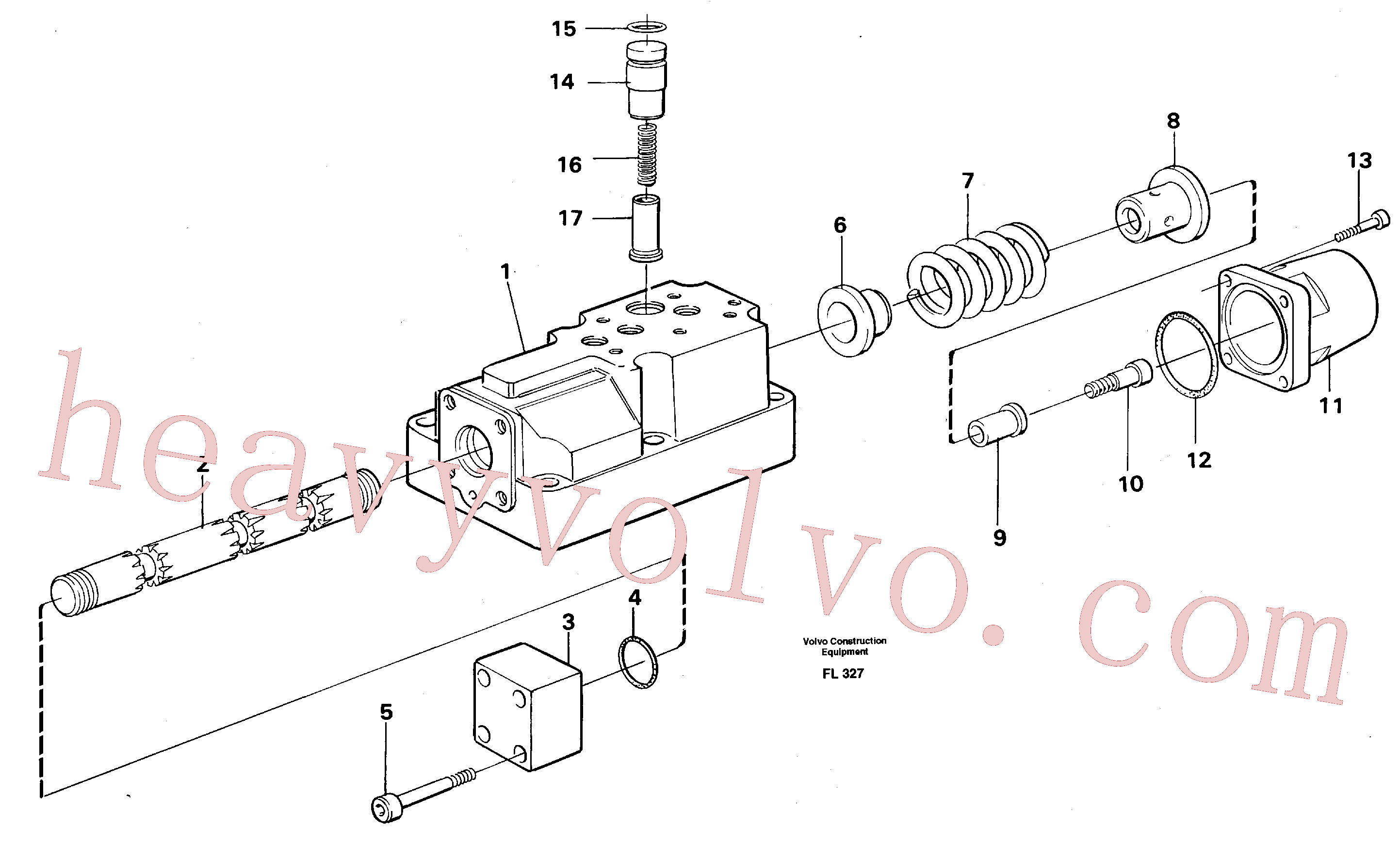 VOE14249351 for Volvo Four-way valve(FL327 assembly)