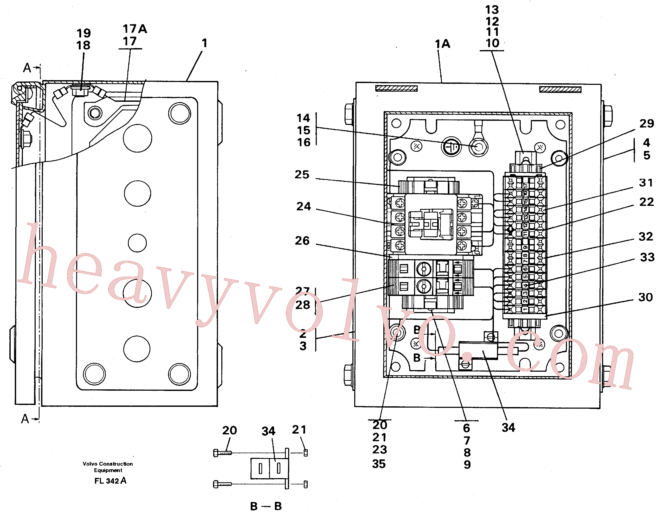VOE14261695 for Volvo Magnet equipment Ohio, Electrical distribution unit(FL342A assembly)