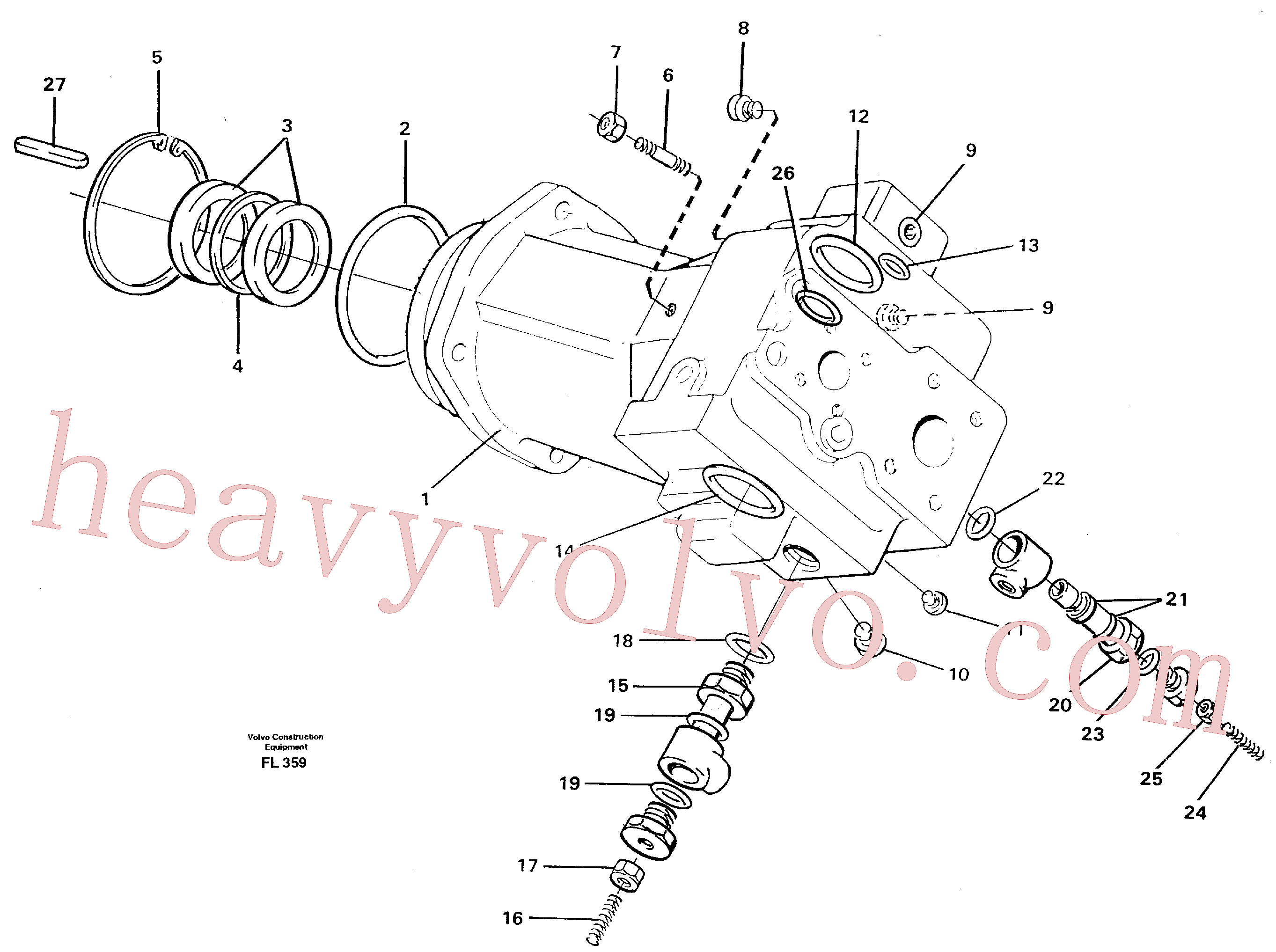 VOE11702164 for Volvo Hydraulic pump(FL359 assembly)