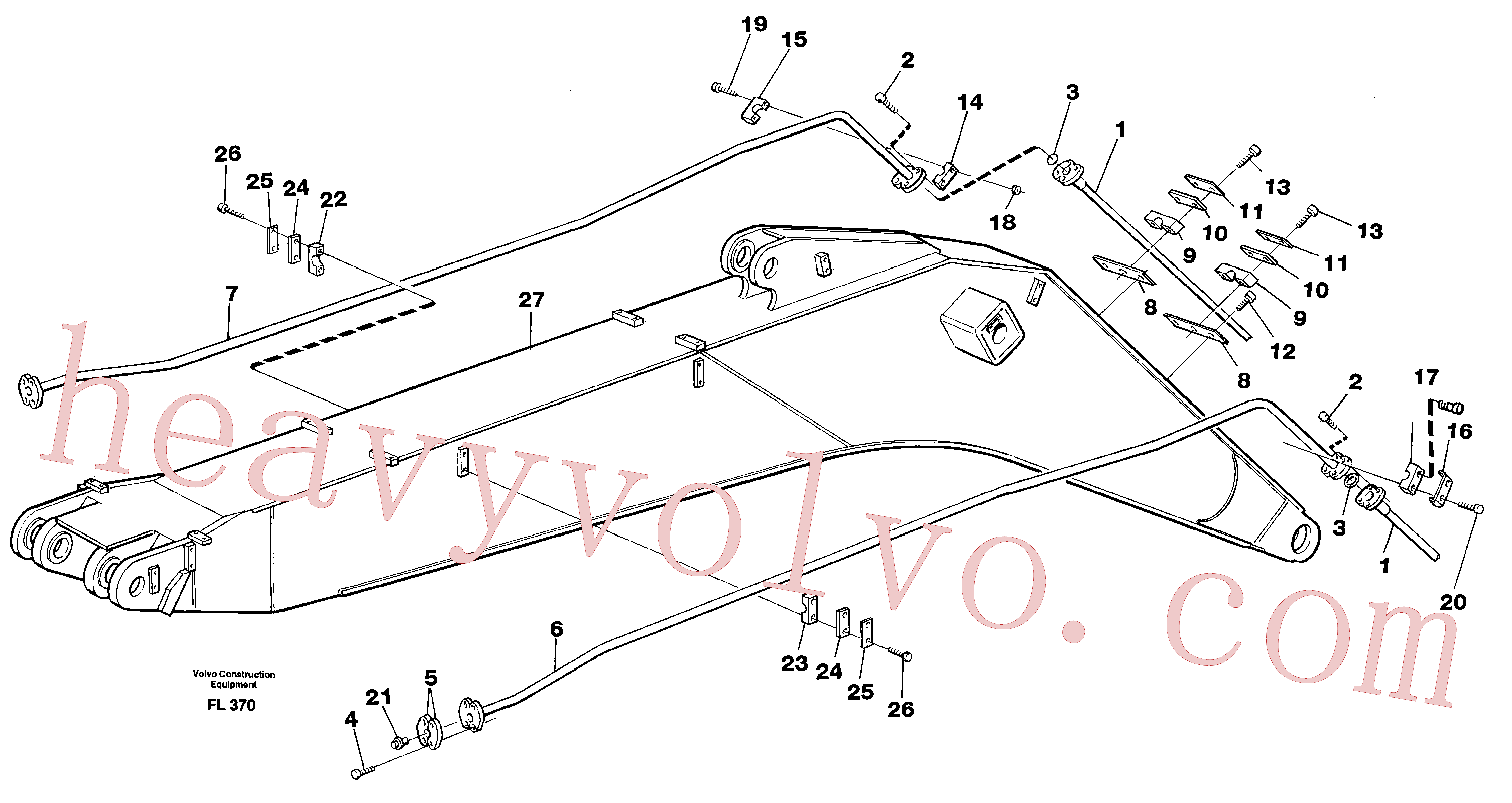 VOE14341717 for Volvo Hammer hydraulics on mo- noboom, 6.65 M(FL370 assembly)