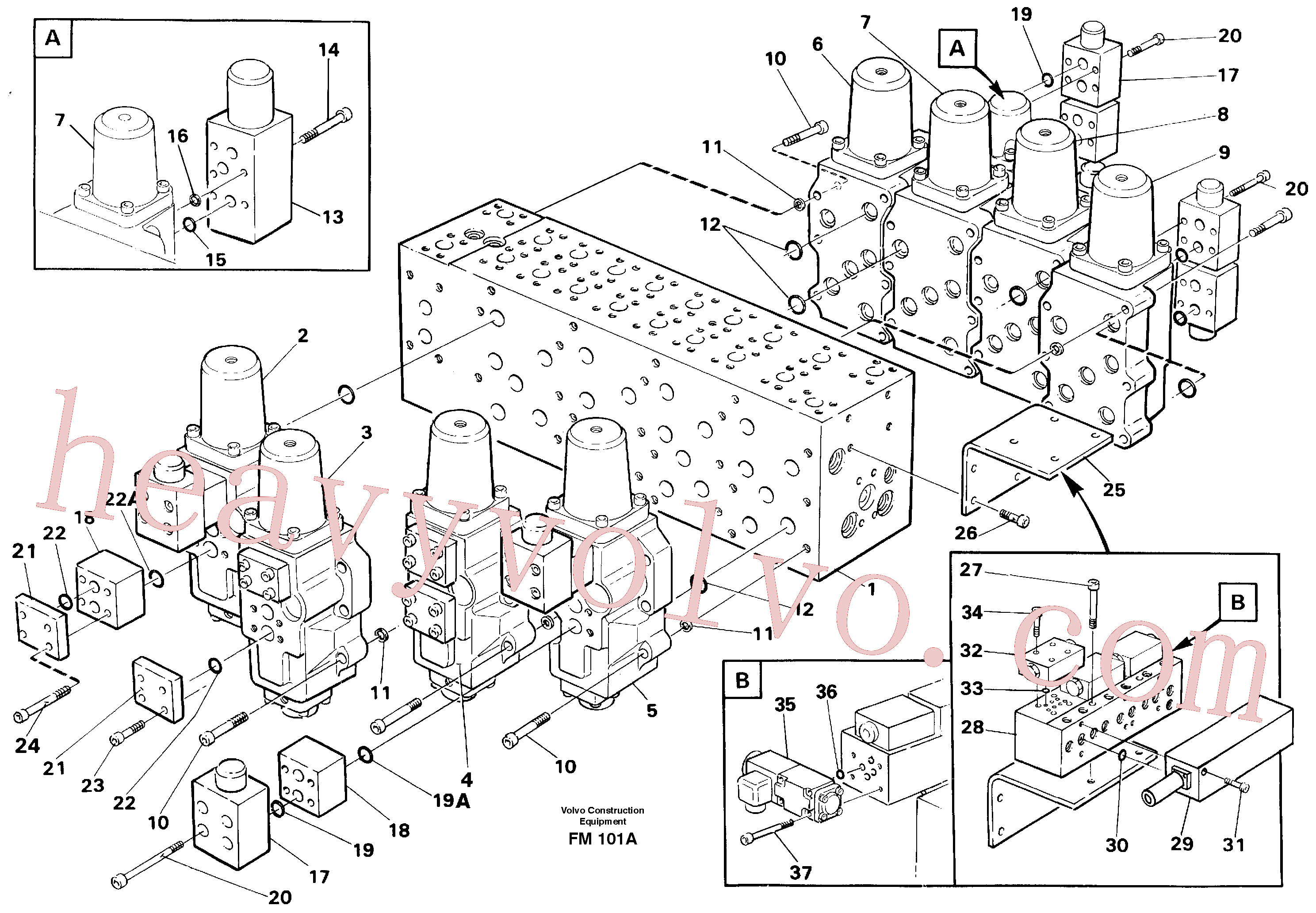 VOE959250 for Volvo Main valve assembly, valves(FM101A assembly)