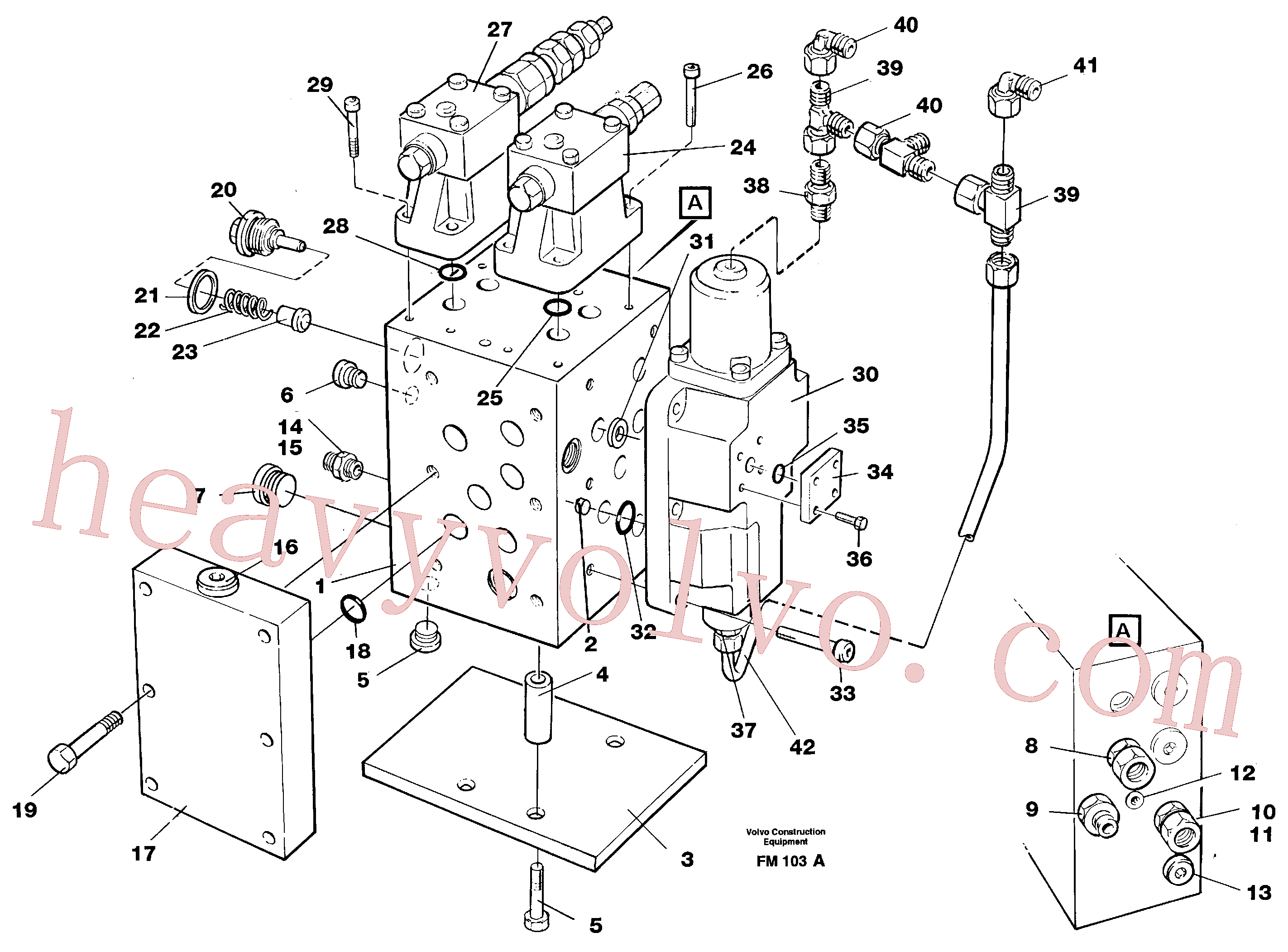 VOE14342165 for Volvo Slew valve assembly(FM103A assembly)