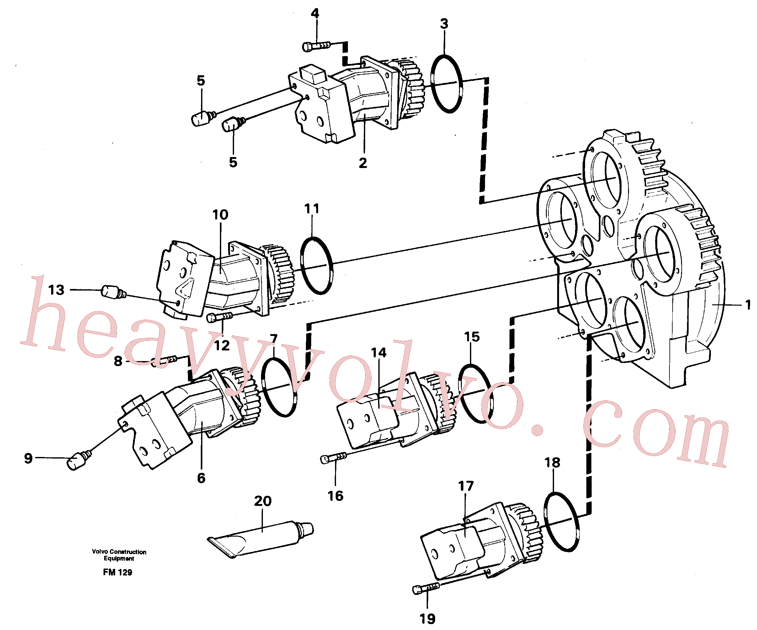 VOE955368 for Volvo Pump installation(FM129 assembly)