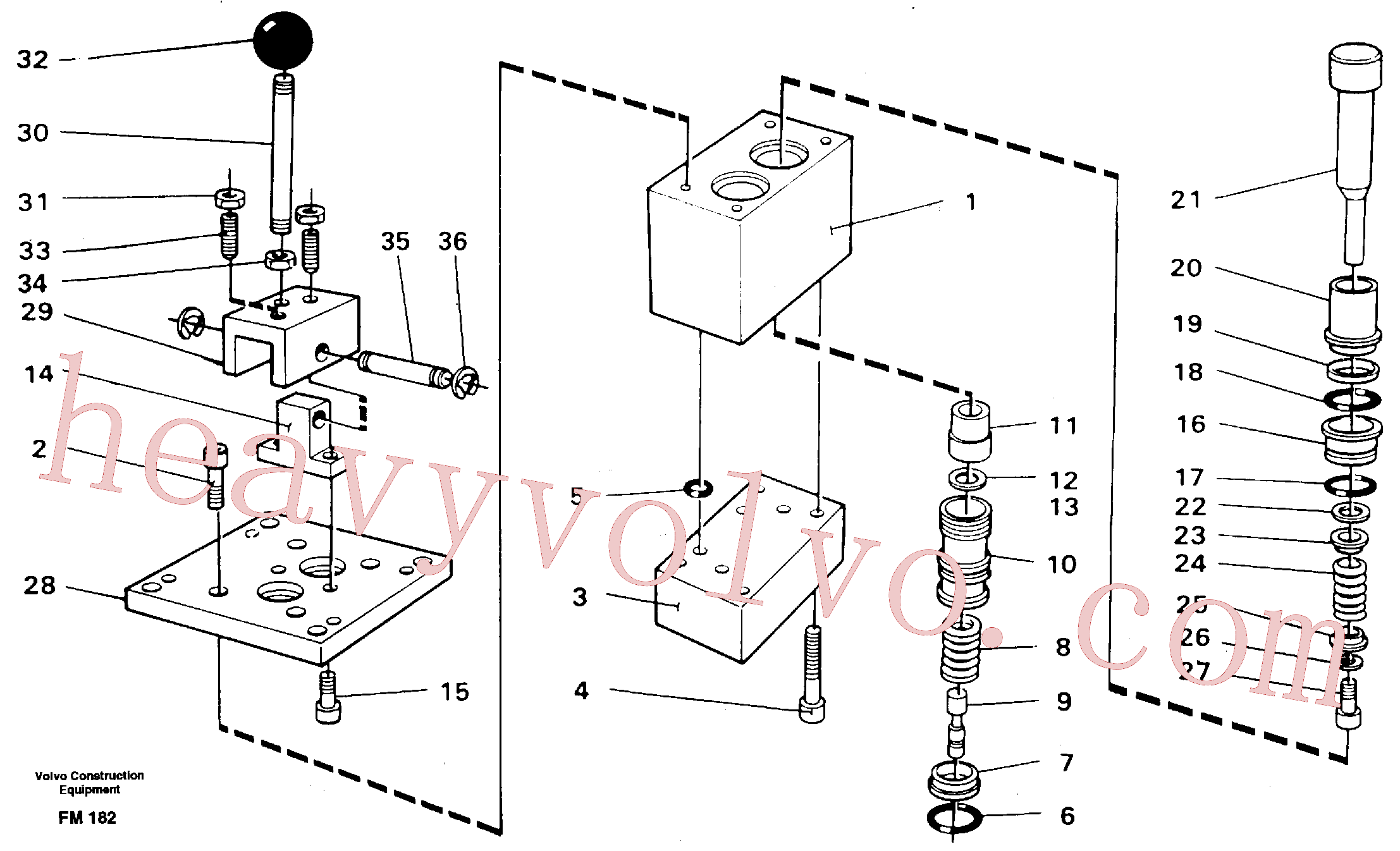 VOE14244432 for Volvo Control pressure valve(FM182 assembly)