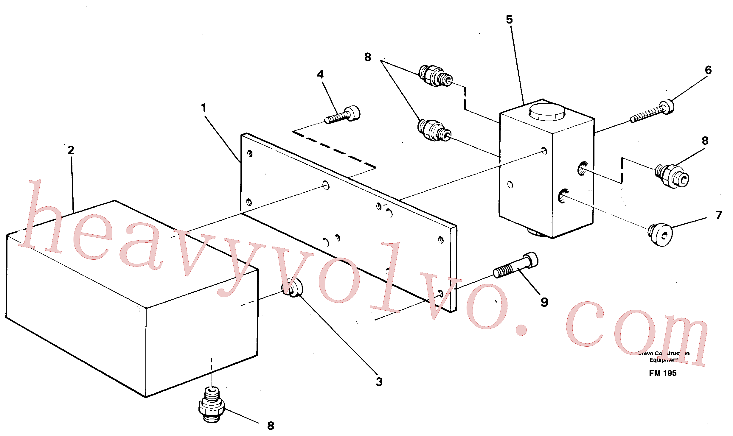 VOE941761 for Volvo Control block, travel/servo(FM195 assembly)