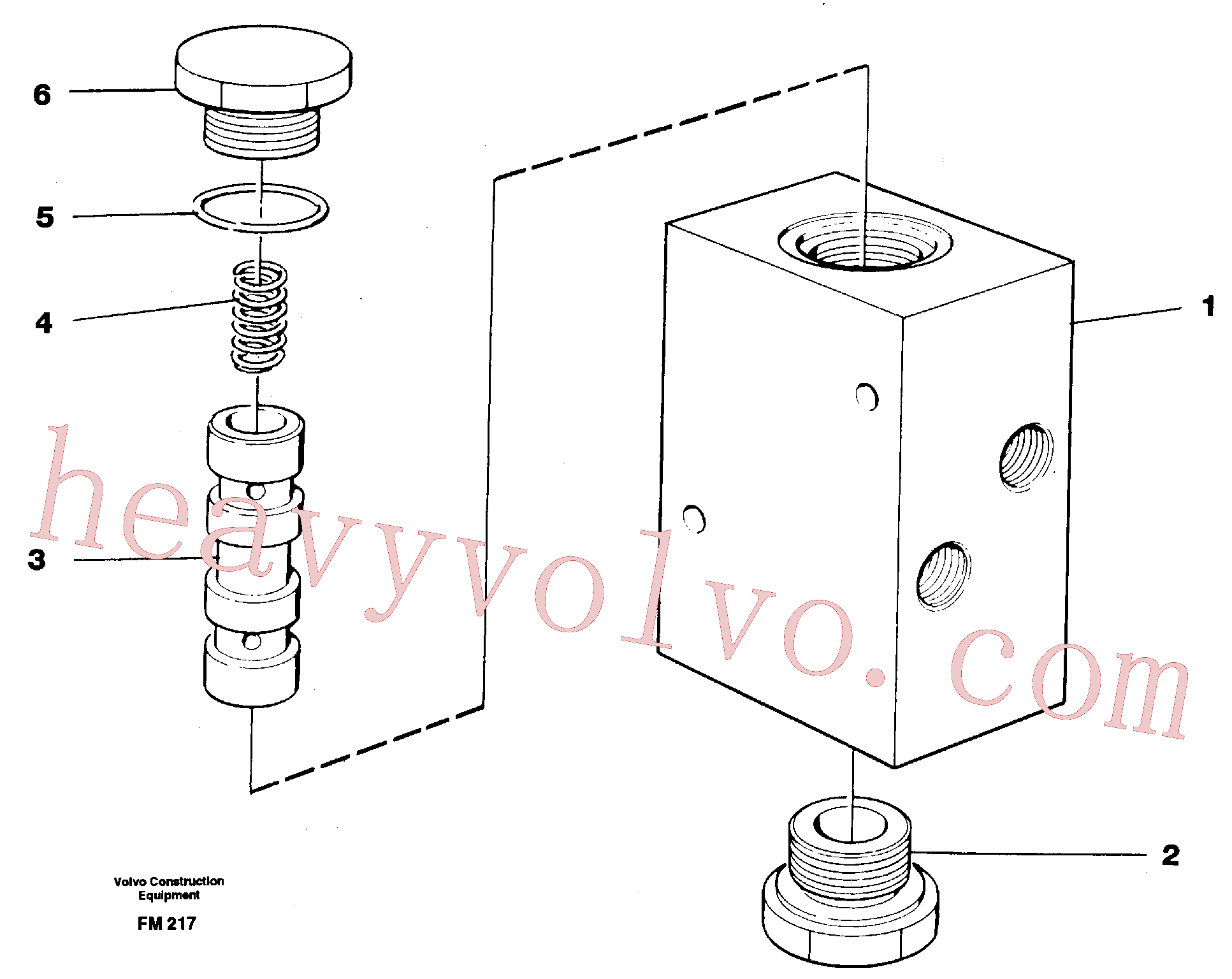 VOE14232859 for Volvo Valve, travel brake(FM217 assembly)