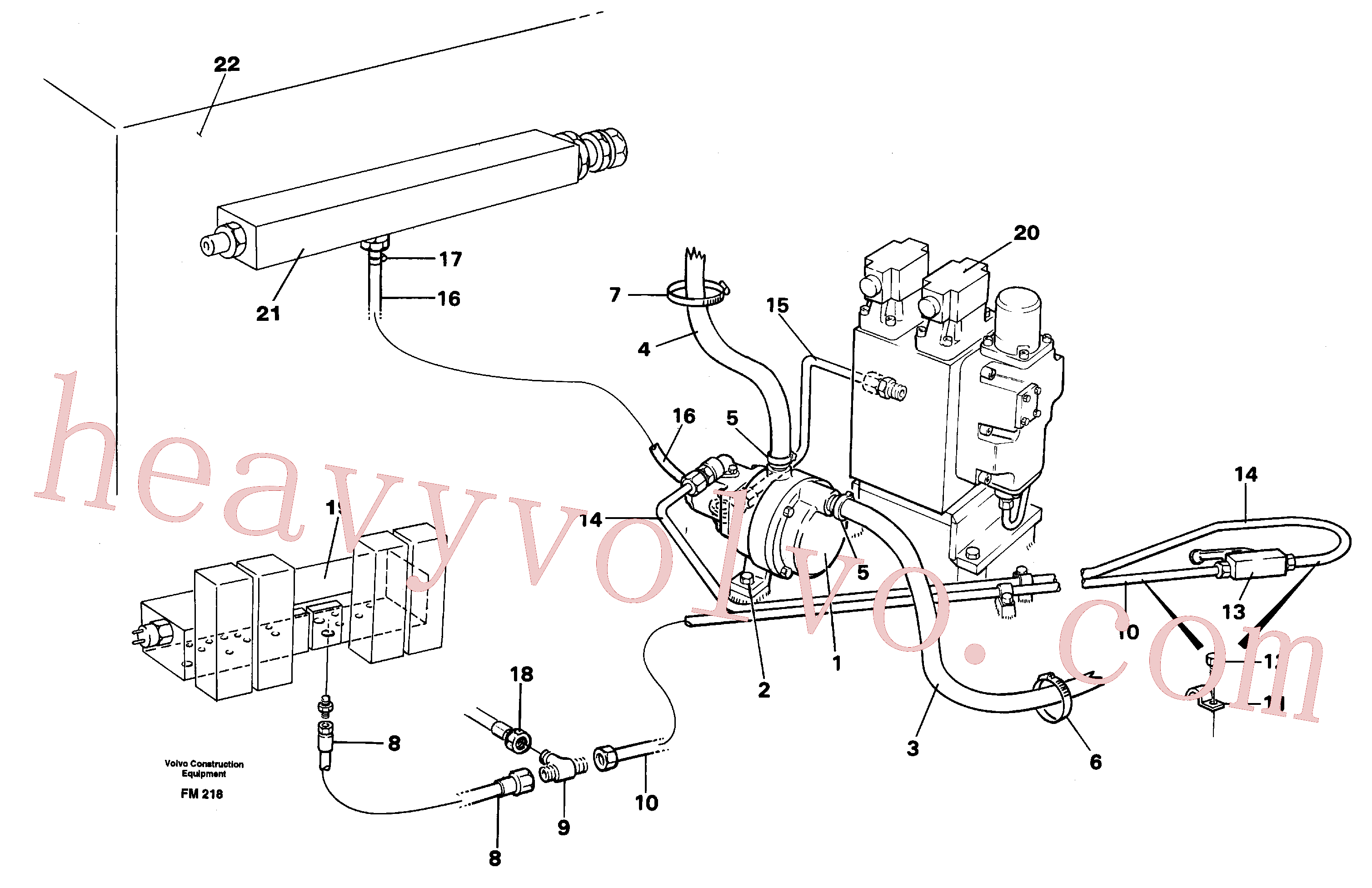 VOE14041890 for Volvo Fuel pump, hydraulic(FM218 assembly)