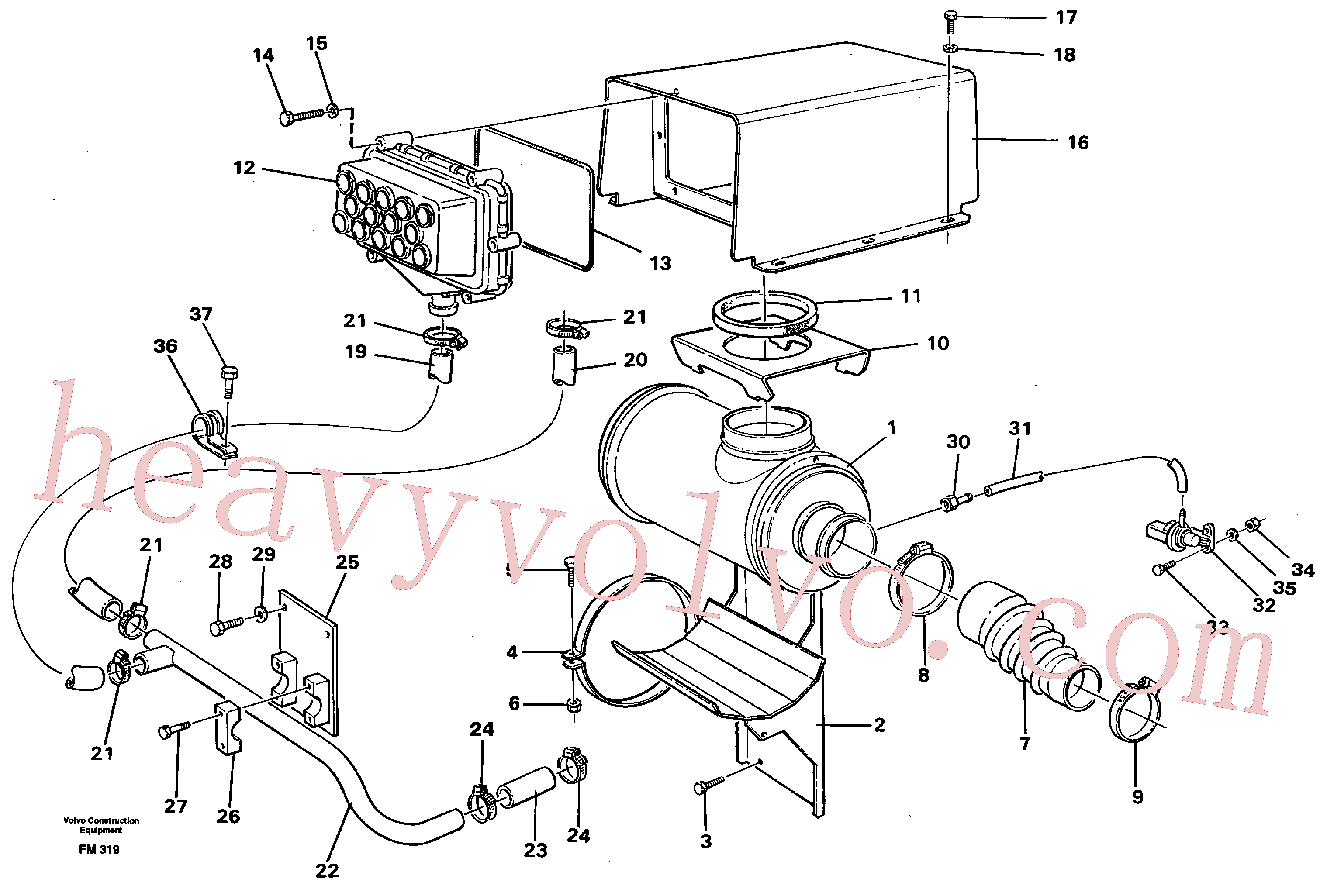 VOE14249624 for Volvo Inlet system(FM319 assembly)