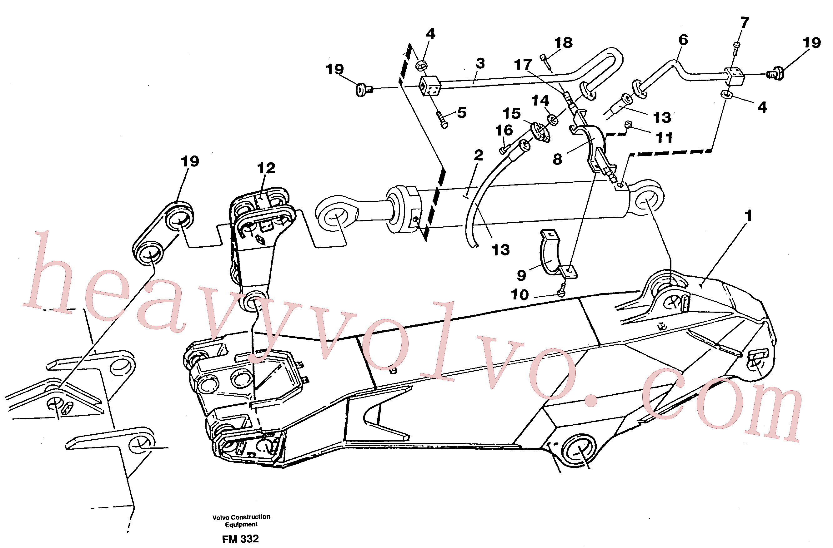 VOE14266103 for Volvo Hydraulic system, dipper arm 3.0 m(FM332 assembly)