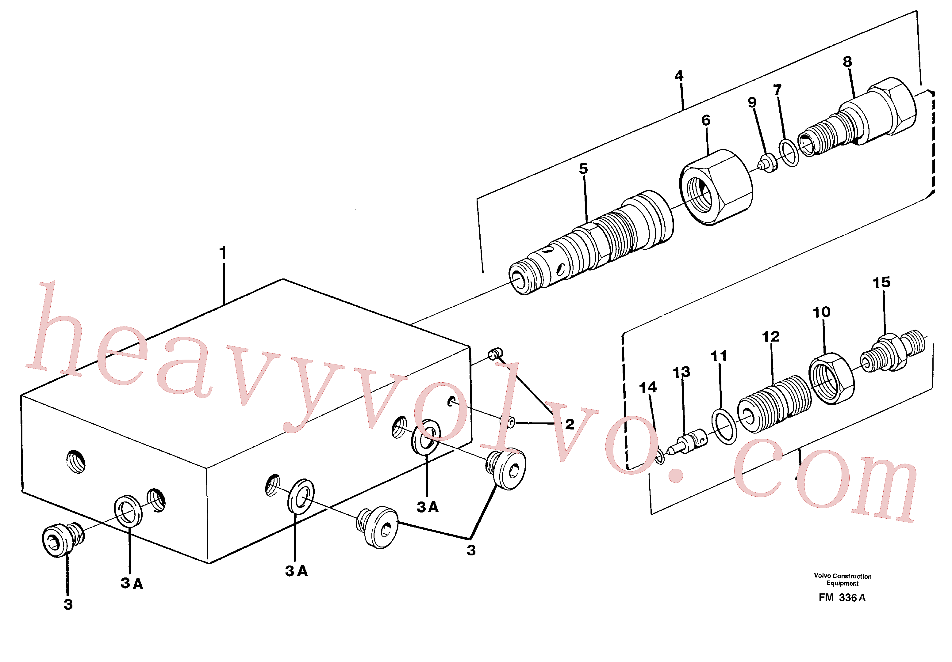 VOE14267977 for Volvo Pressure limiting valve, main valve(FM336B assembly)