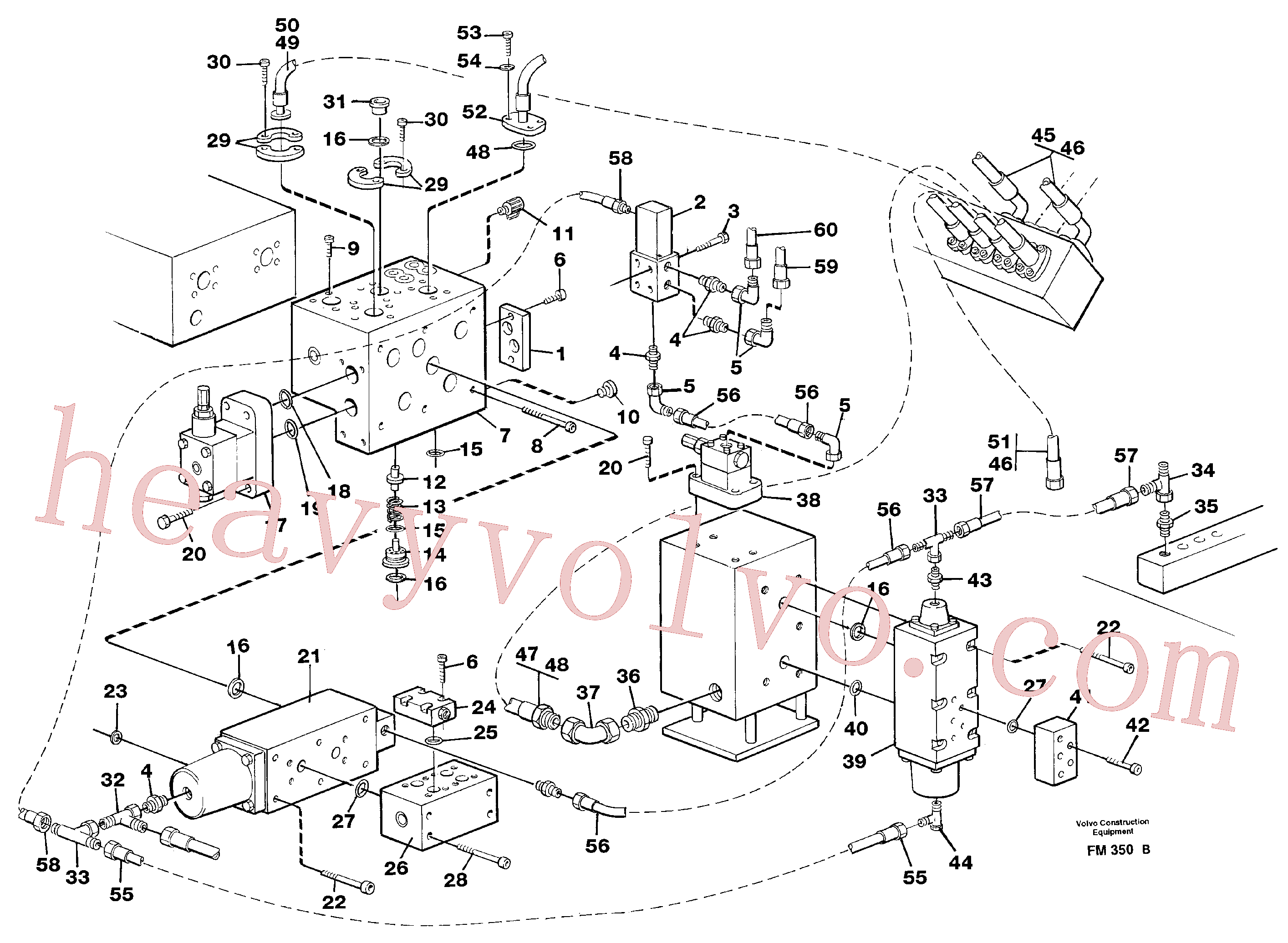 VOE14249351 for Volvo Hammer hydraulics on base machine(FM350B assembly)