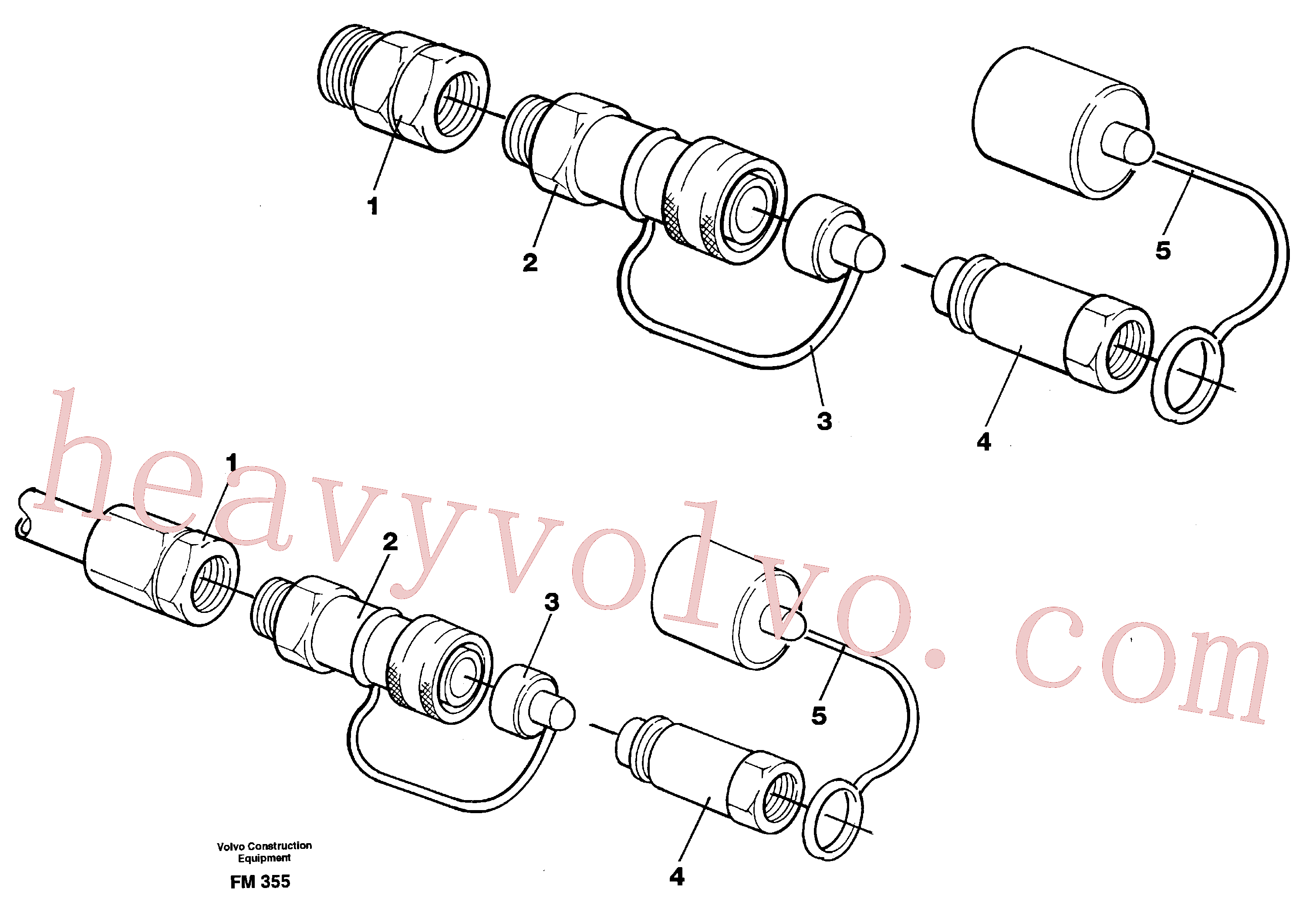 VOE14264372 for Volvo Quick connection kit, aeroquip 1/2