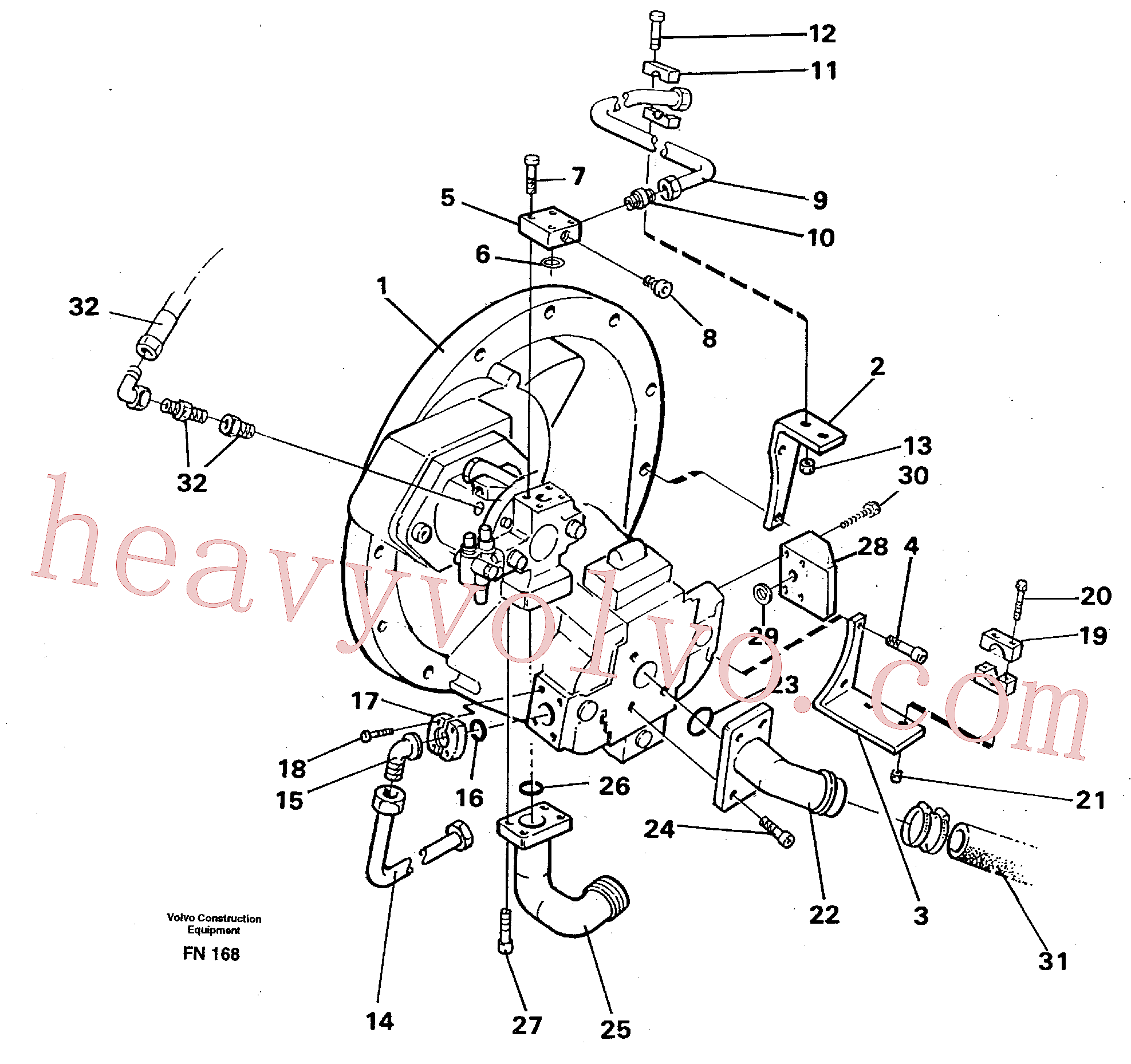 VOE14267688 for Volvo Pump installation(FN168 assembly)